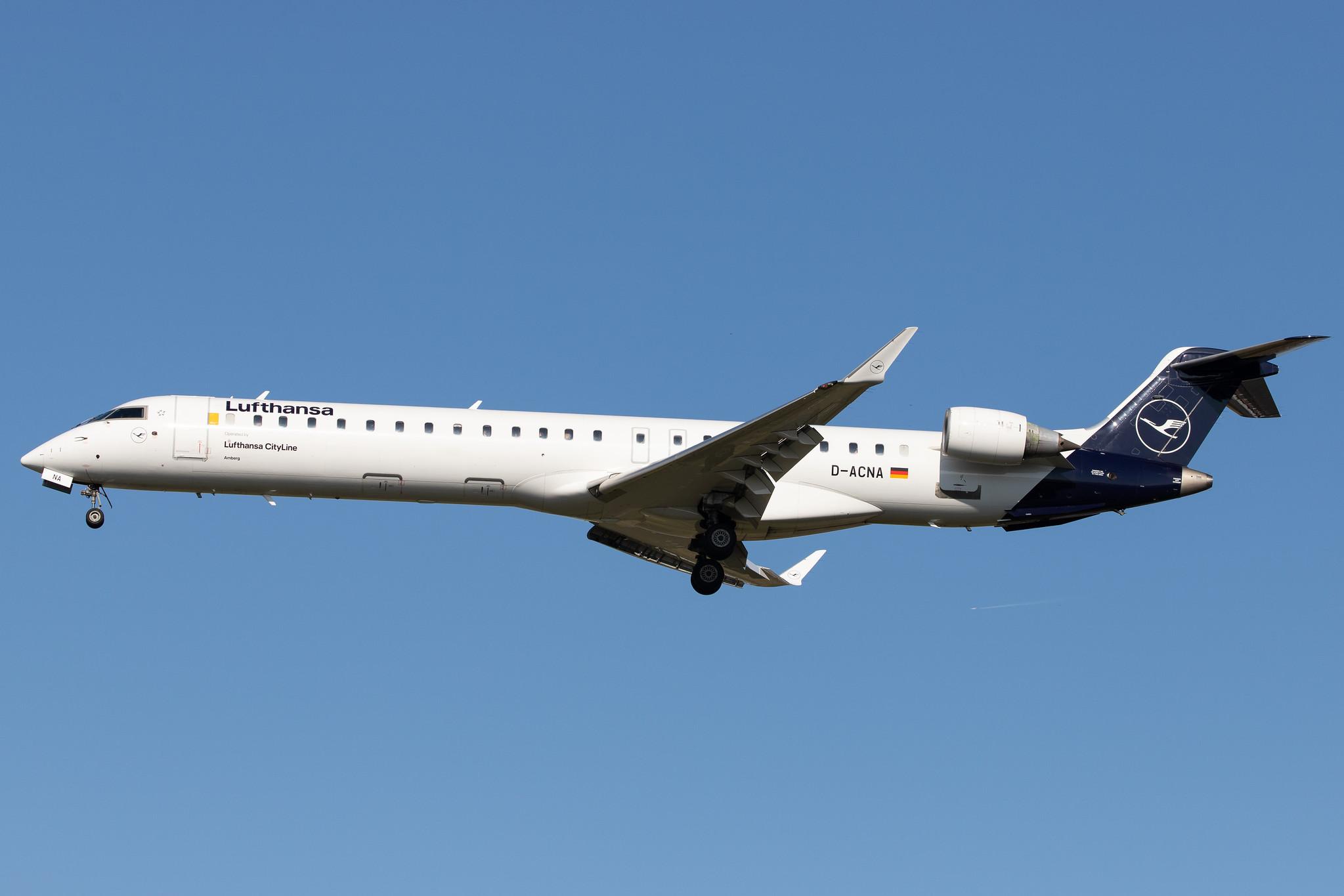 Frankfurt Airport: Lufthansa (LH / DLH) | Operator: Lufthansa CityLine |  Bombardier CRJ-900LR CRJ9 | D-ACNA | MSN 15229