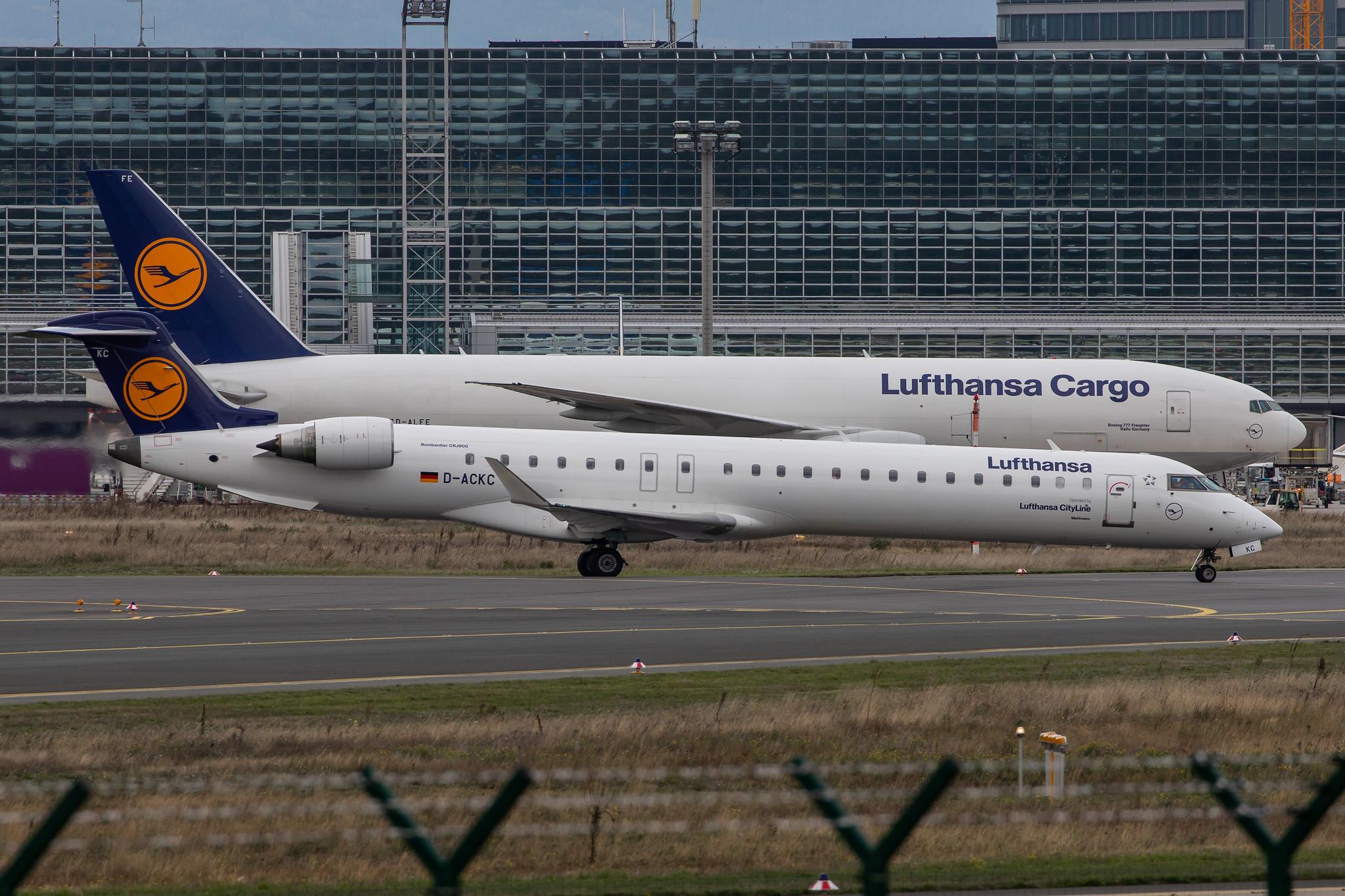 Frankfurt Airport: Lufthansa (LH / DLH) | Operator: Lufthansa CityLine |  Bombardier CRJ-900LR CRJ9 | D-ACKC | MSN 15078