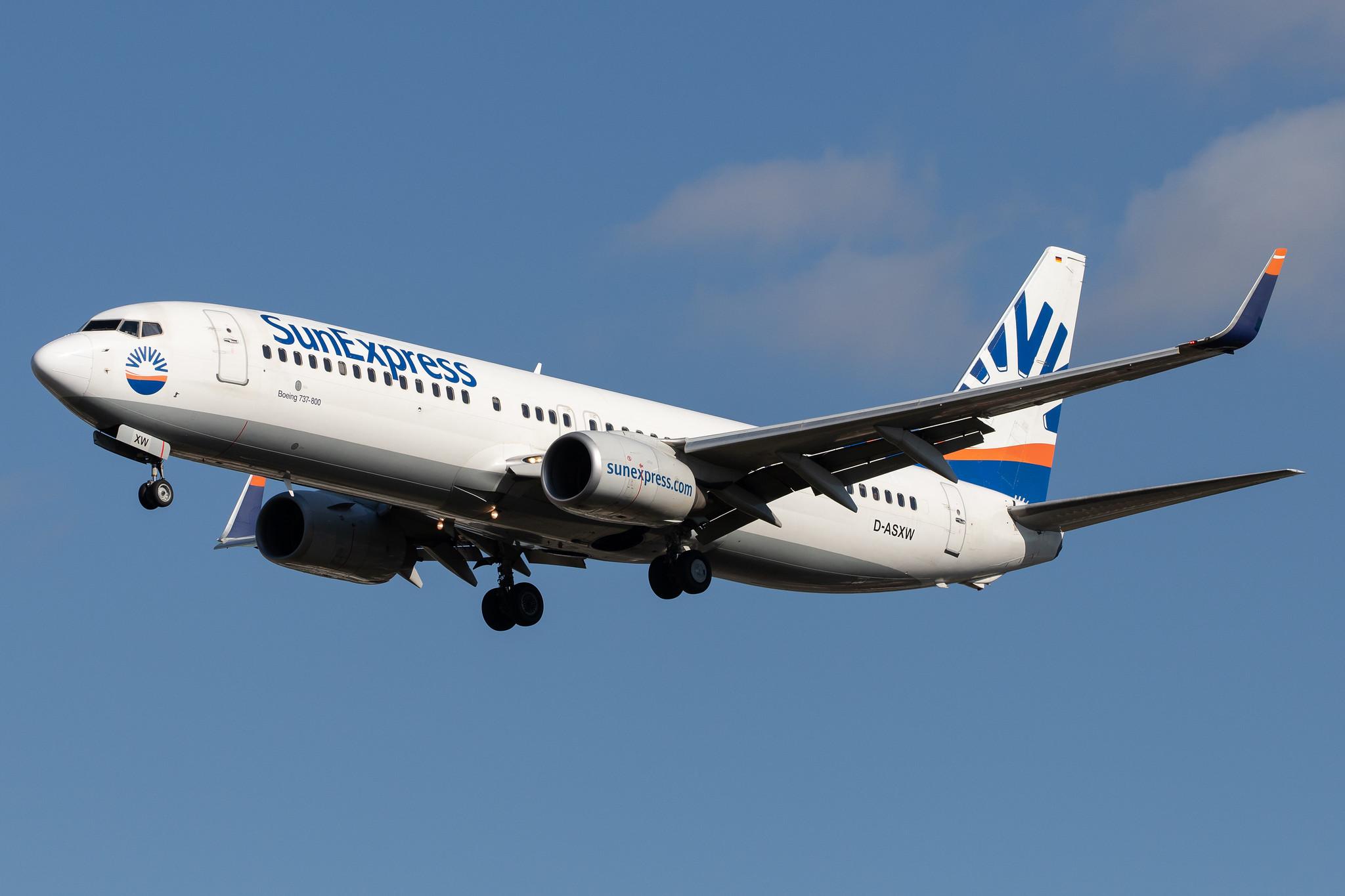 Frankfurt Airport: SunExpress (XQ / SXS) | Operator: SunExpress Deutschland |  Boeing 737-8HC B738 | D-ASXW | MSN 36530