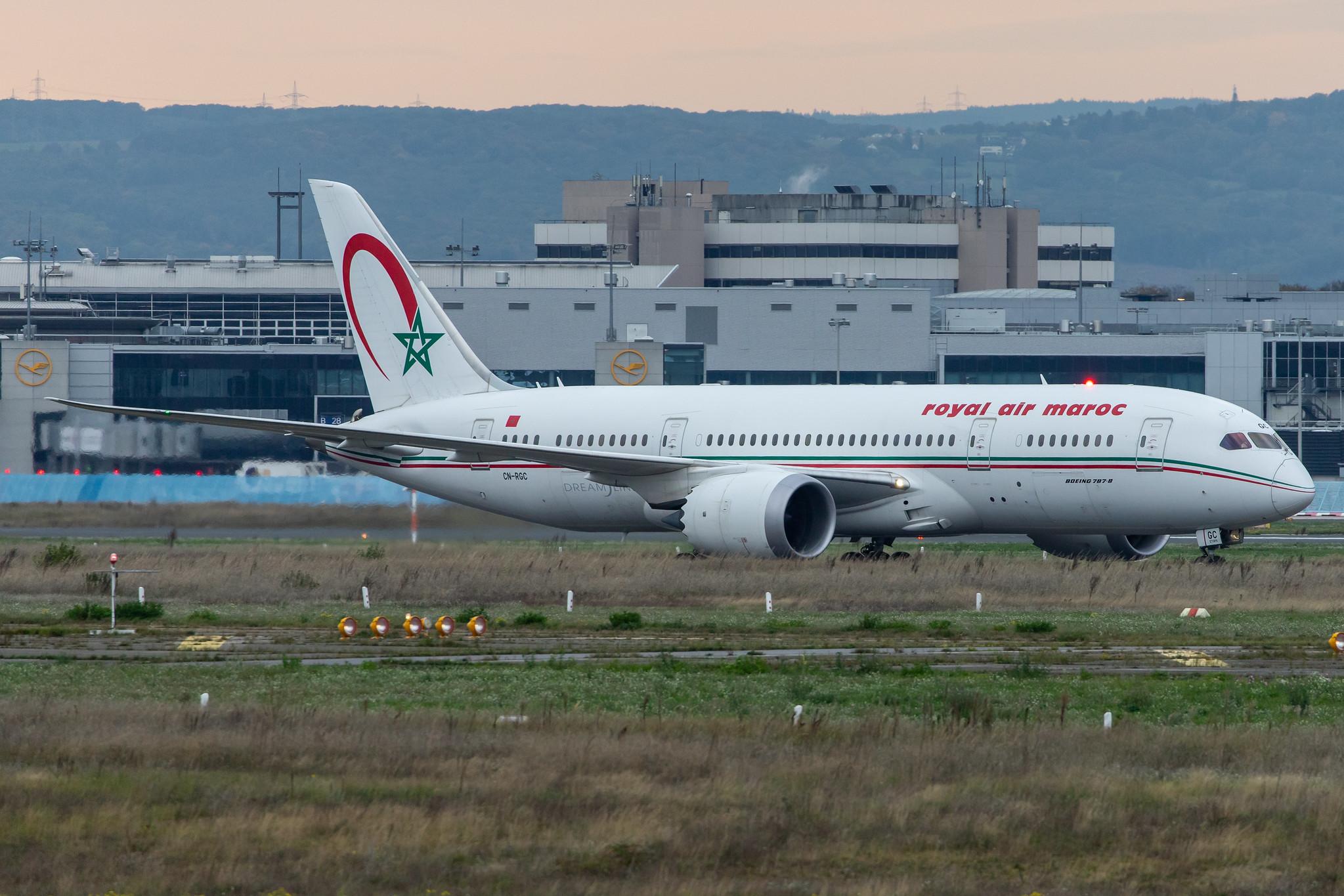 Frankfurt Airport: Royal Air Maroc (AT / RAM) |  Boeing 787-8 Dreamliner B788 | CN-RGC | MSN 43818