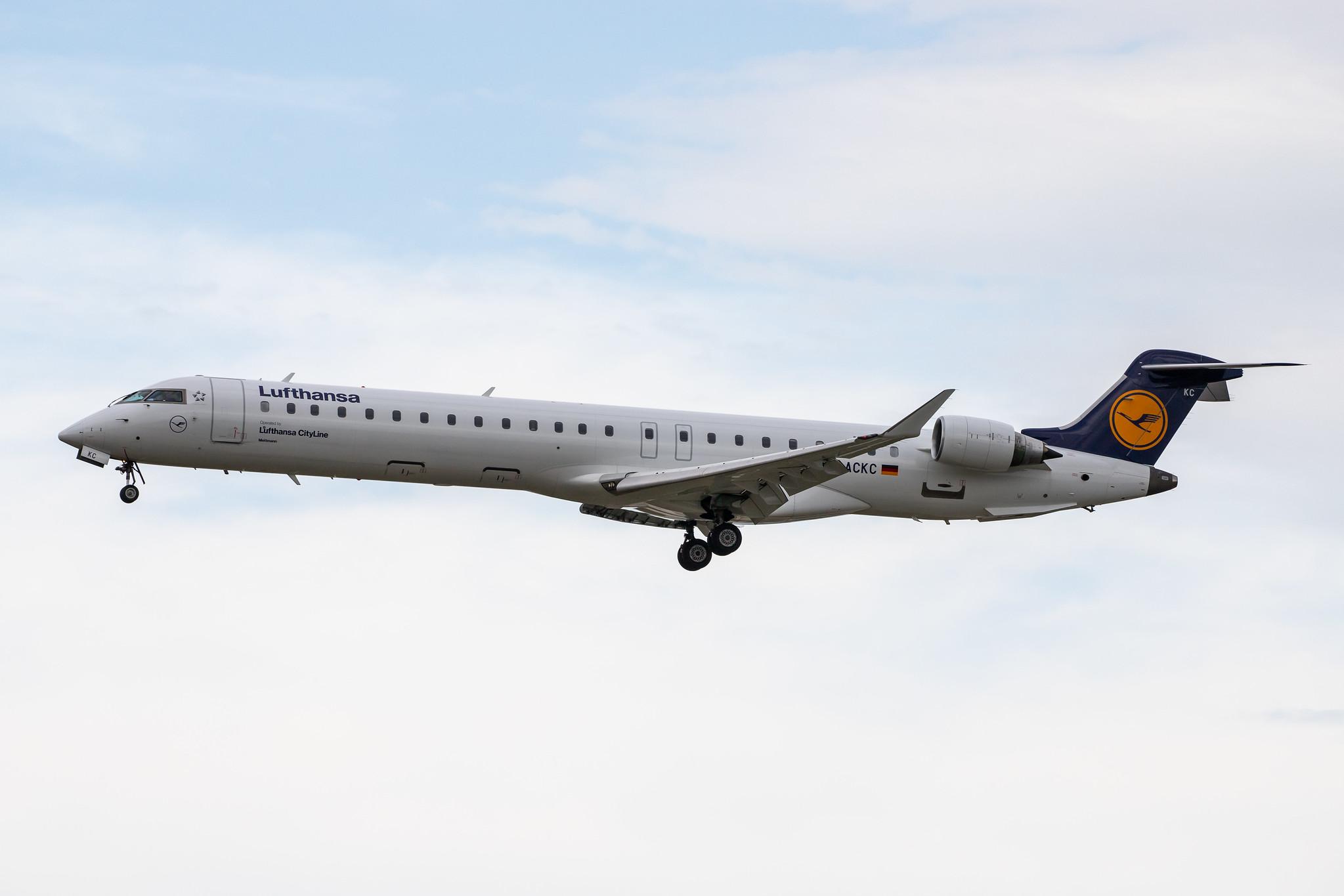 Frankfurt Airport: Lufthansa (LH / DLH) | Operator: Lufthansa CityLine |  Bombardier CRJ-900LR CRJ9 | D-ACKC | MSN 15078
