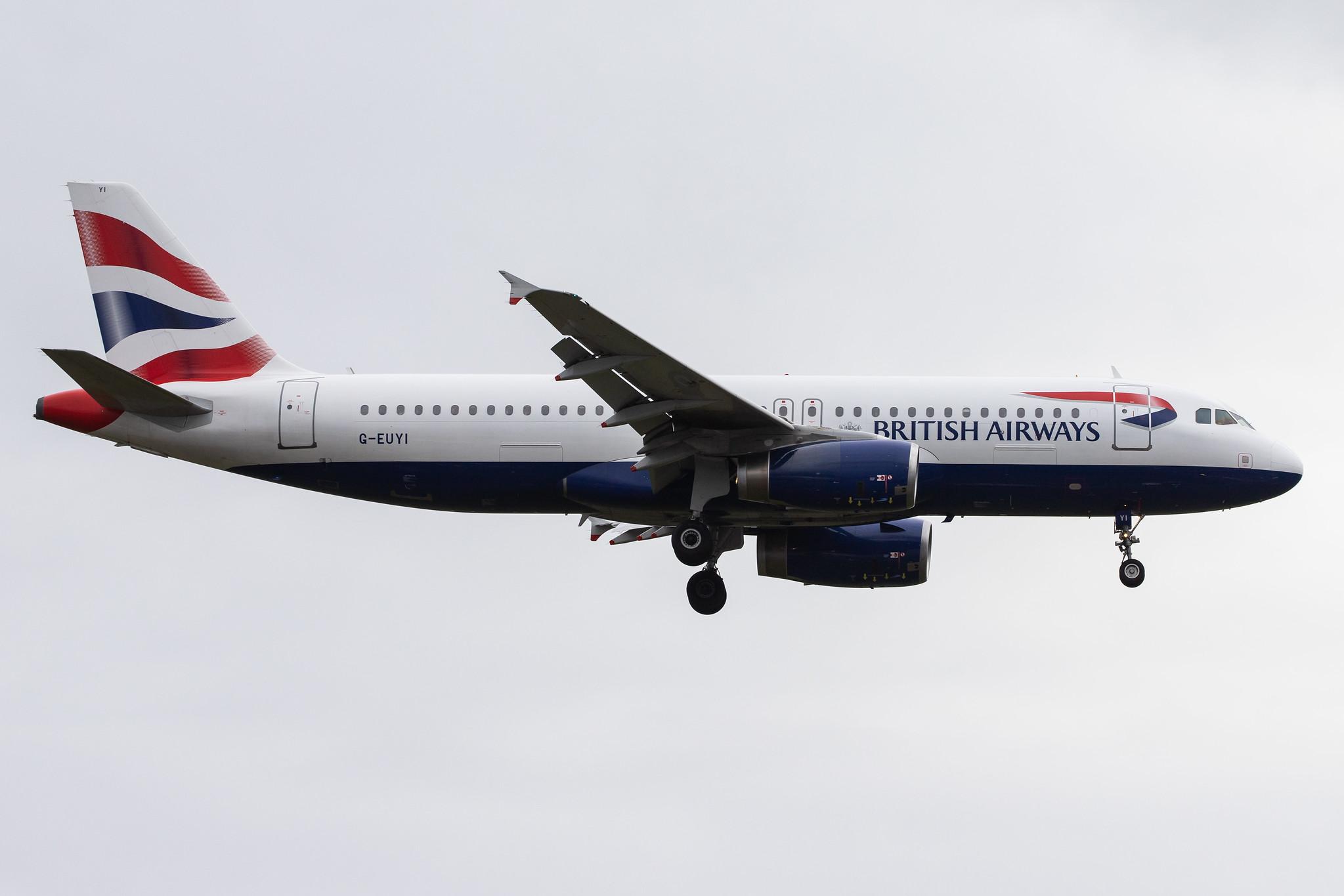 London Heathrow Airport: British Airways (BA / BAW) |  Airbus A320-232 A320 | G-EUYI | MSN 4306