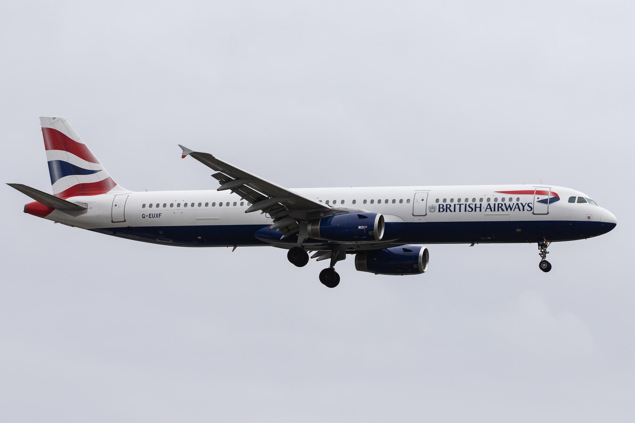 London Heathrow Airport: British Airways (BA / BAW) |  Airbus A321-231 A321 | G-EUXF | MSN 2324