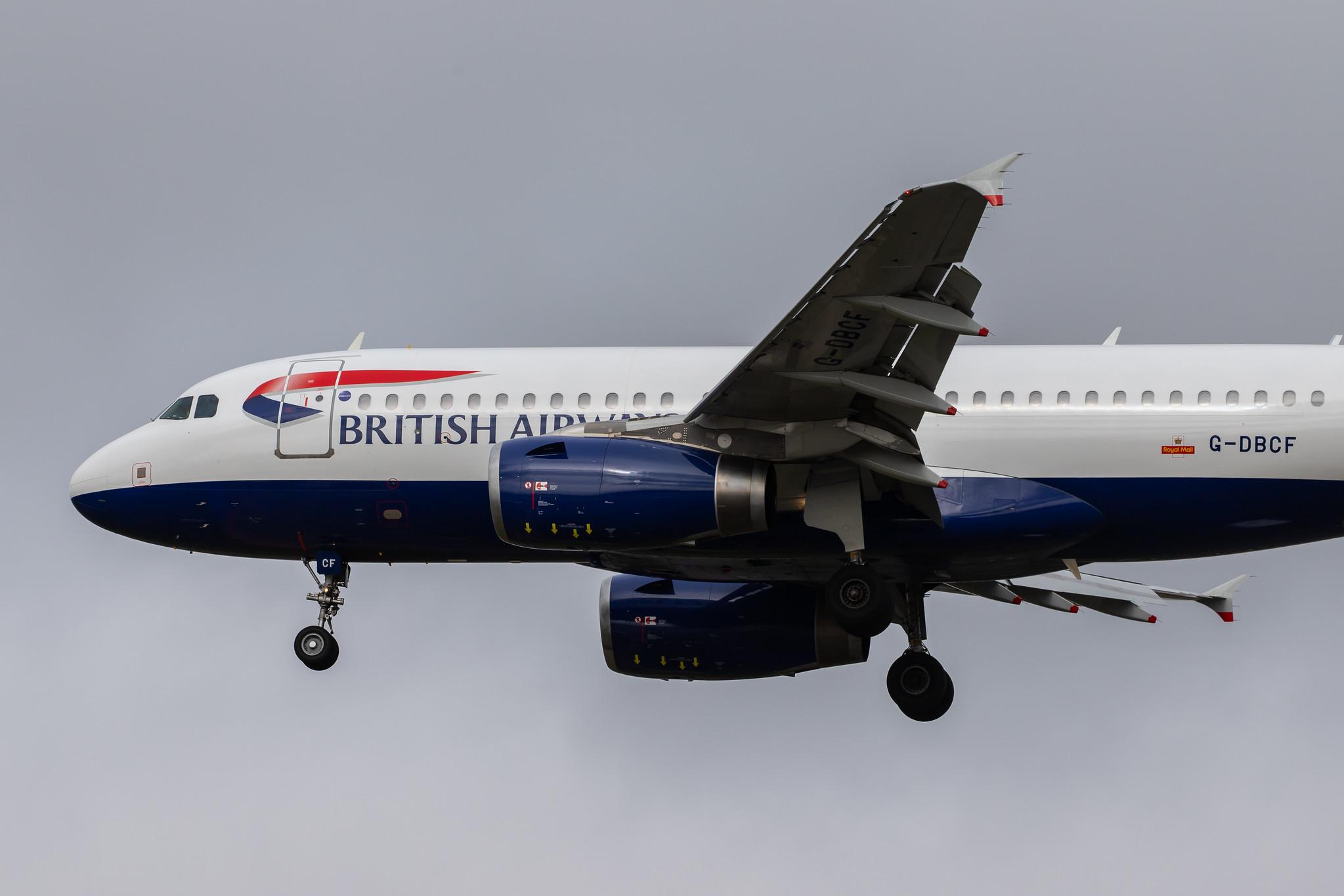 London Heathrow Airport: British Airways (BA / BAW) |  Airbus A319-131 A319 | G-DBCF | MSN 2466