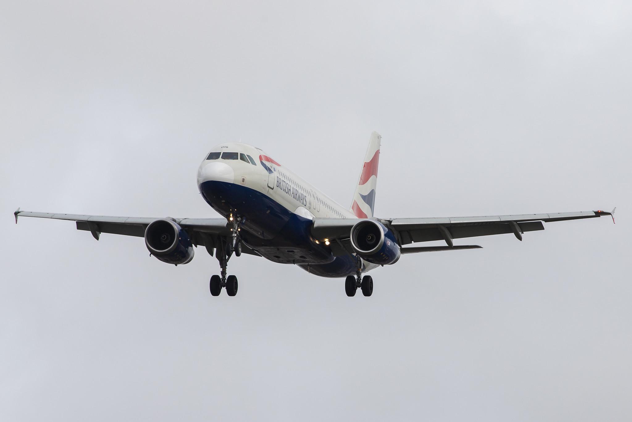 London Heathrow Airport: British Airways (BA / BAW) |  Airbus A320-232 A320 | G-EUUO | MSN 1958