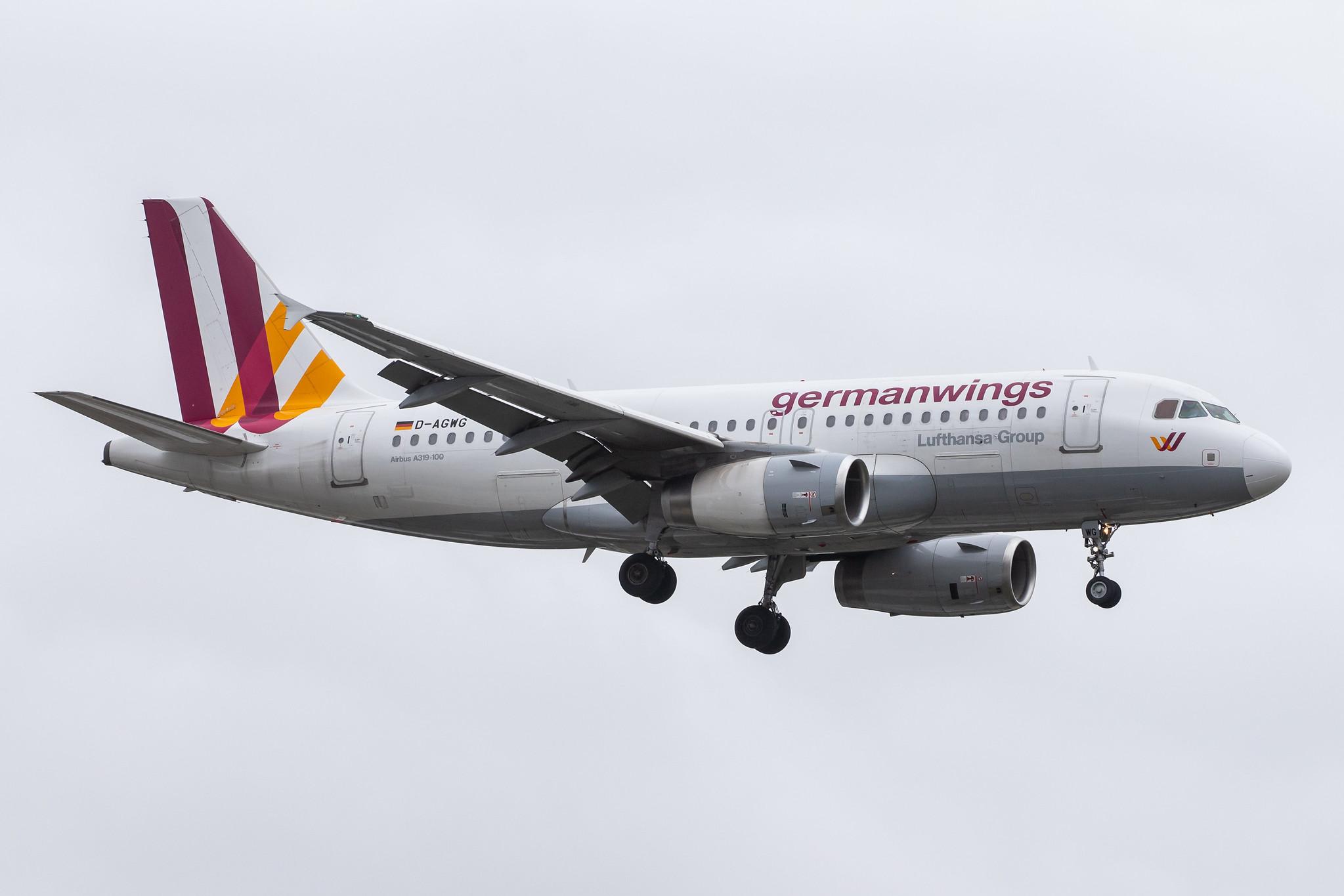London Heathrow Airport: Eurowings (EW / EWG) |  Airbus A319-132 A319 | D-AGWG | MSN 3193