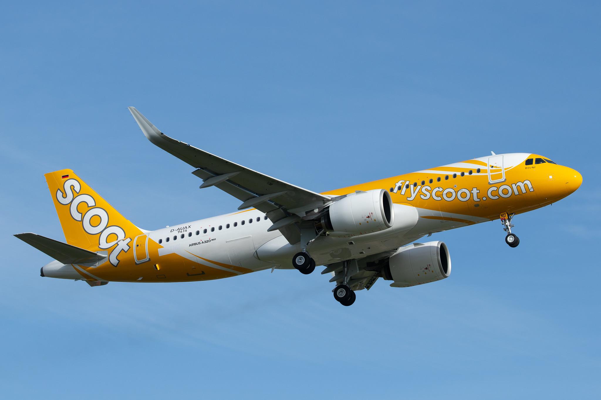 Hamburg Airport: Scoot (TR / TGW) |  Airbus A320-271N A20N | D-AUAX | MSN 9414