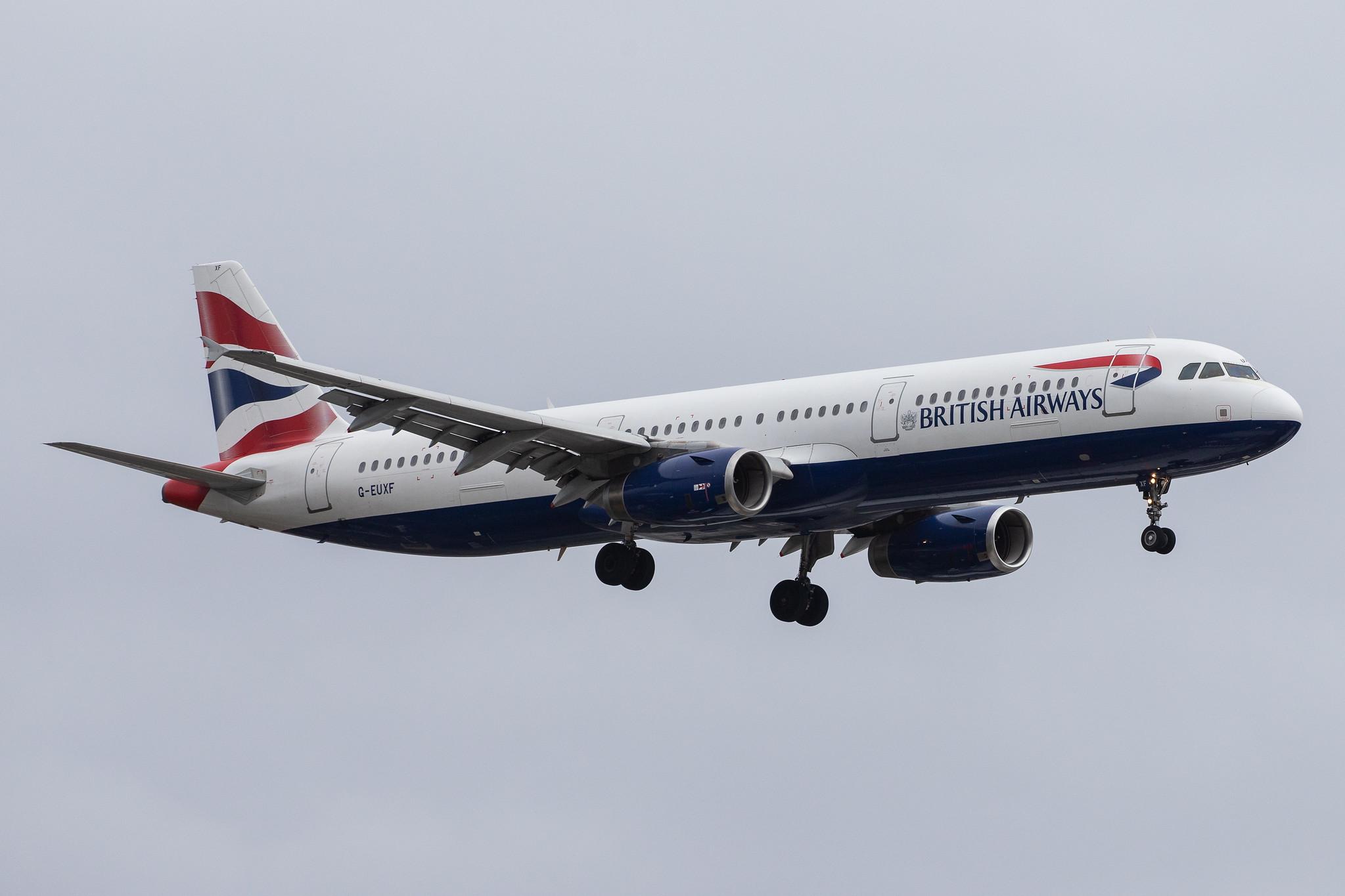 London Heathrow Airport: British Airways (BA / BAW) |  Airbus A321-231 A321 | G-EUXF | MSN 2324