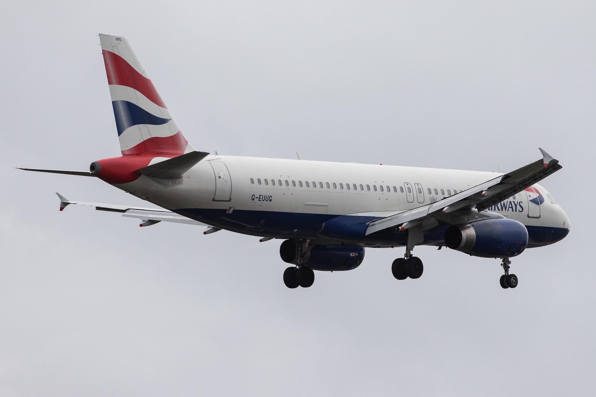 London Heathrow Airport: British Airways (BA / BAW) |  Airbus A320-232 A320 | G-EUUG | MSN 1812