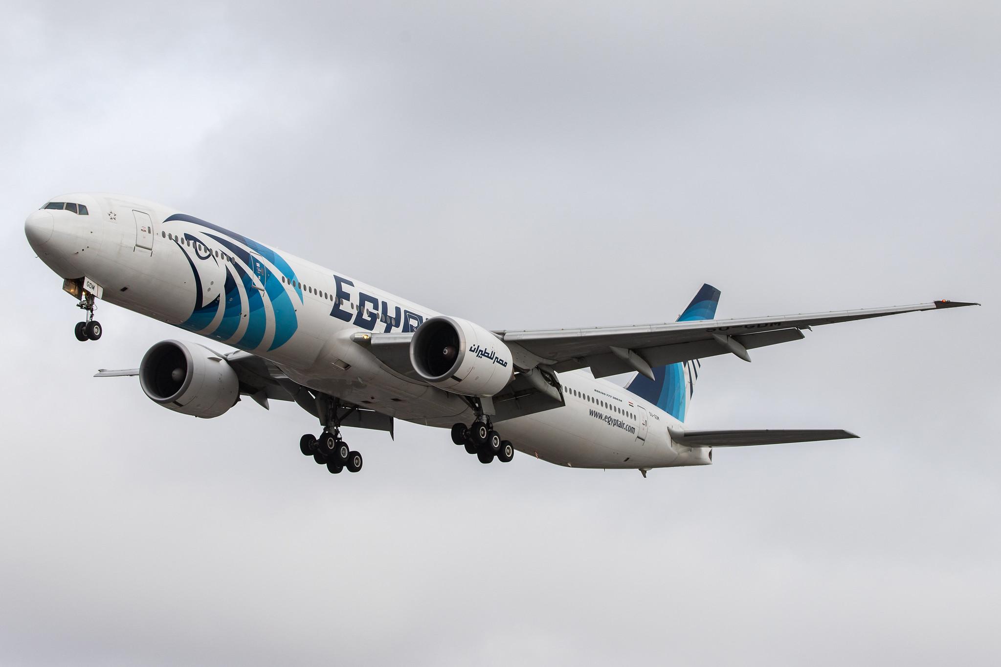 London Heathrow Airport: EgyptAir (MS / MSR) |  Boeing 777-36N(ER) B77W | SU-GDM | MSN 38285