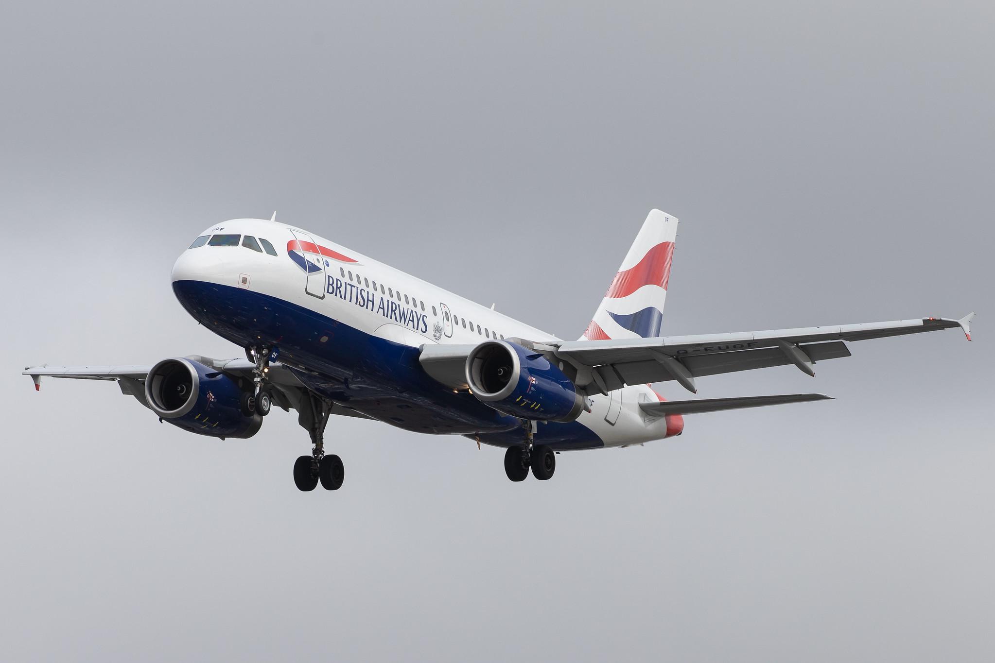 London Heathrow Airport: British Airways (BA / BAW) |  Airbus A319-131 A319 | G-EUOF | MSN 1590