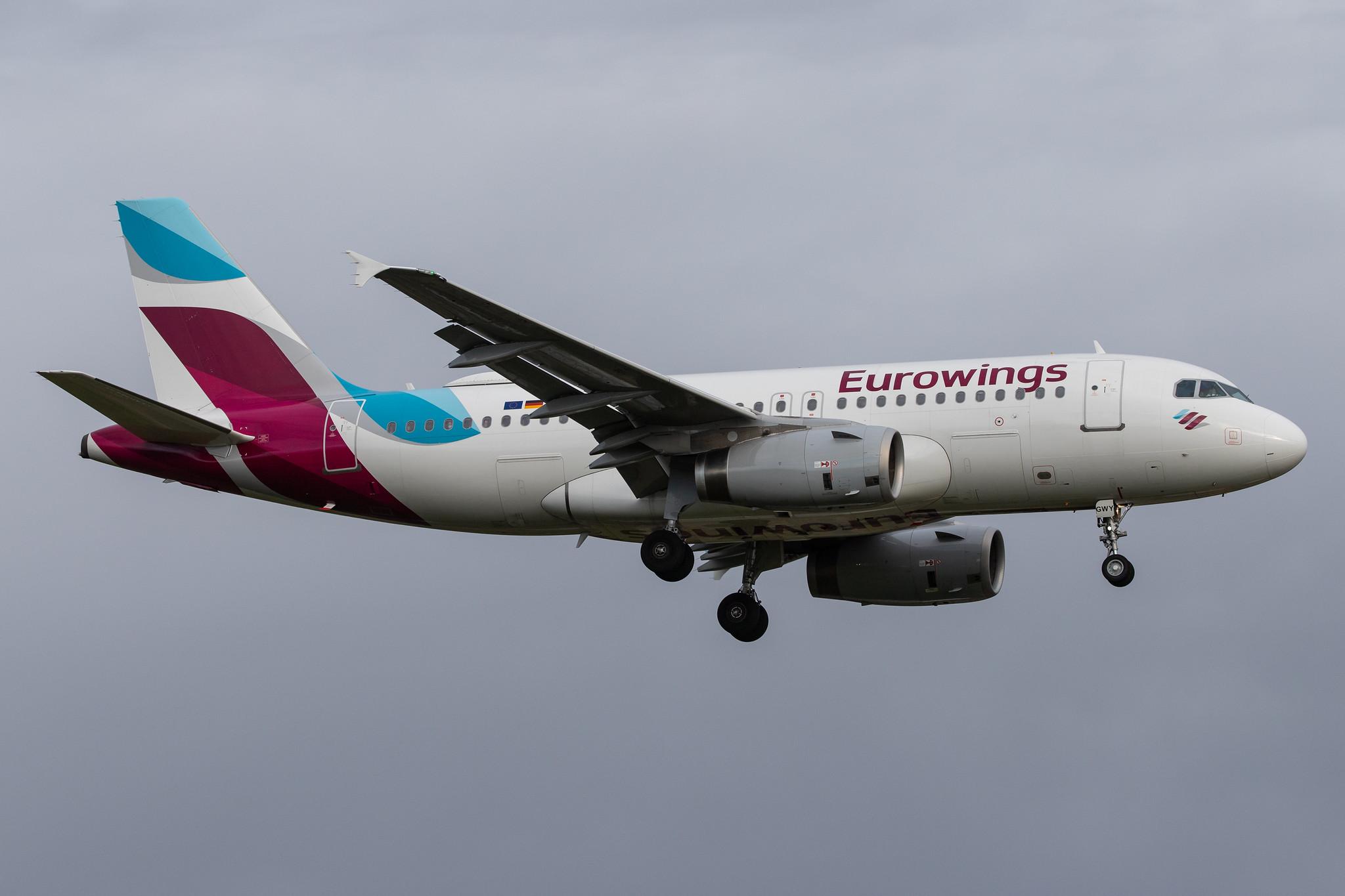 Hamburg Airport: Eurowings (EW / EWG) |  Airbus A319-132 A319 | D-AGWY | MSN 5941
