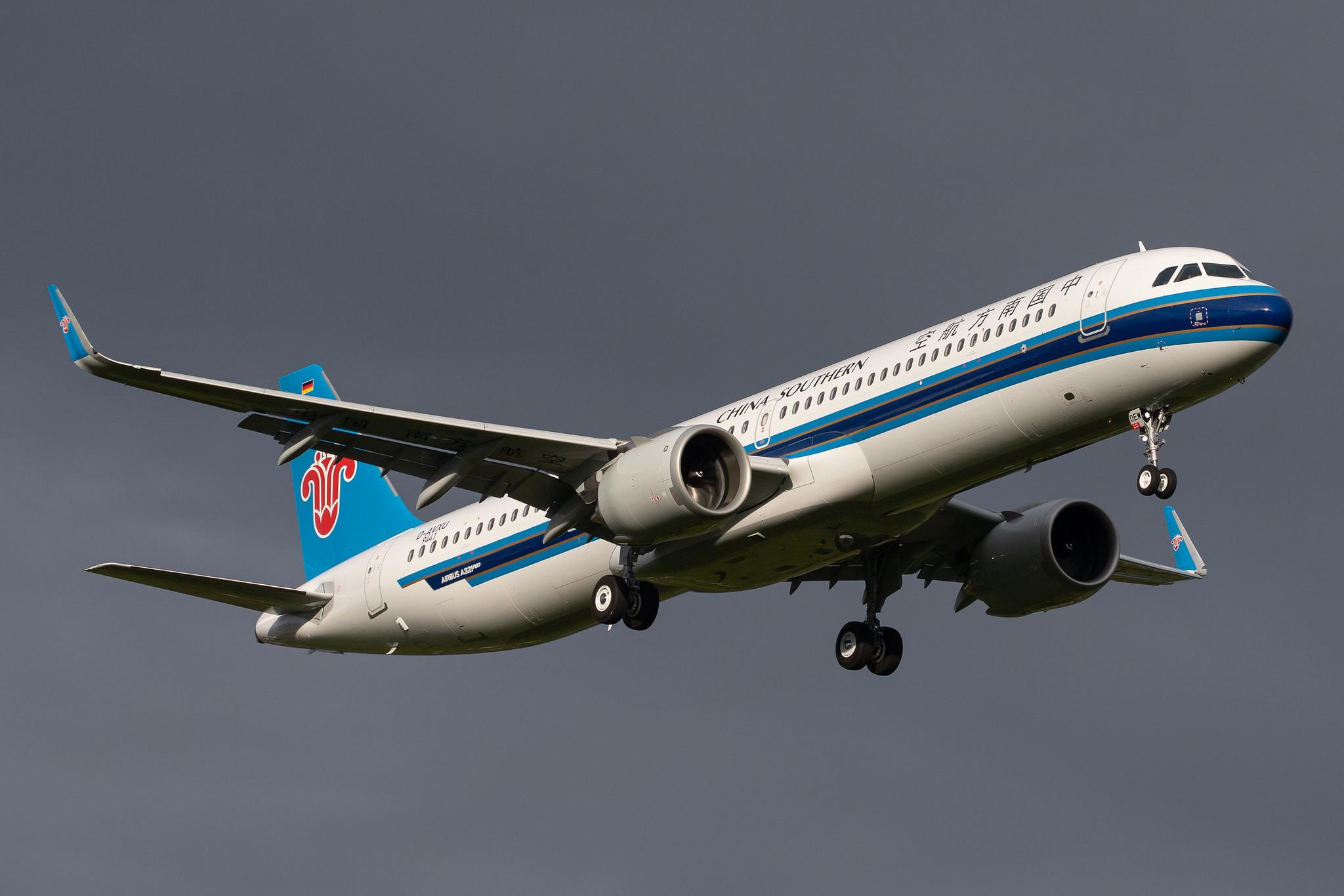 Hamburg Airport: China Southern Airlines  (CZ / CSN) |  Airbus A321-253NX A21N | D-AVXU | MSN 9441