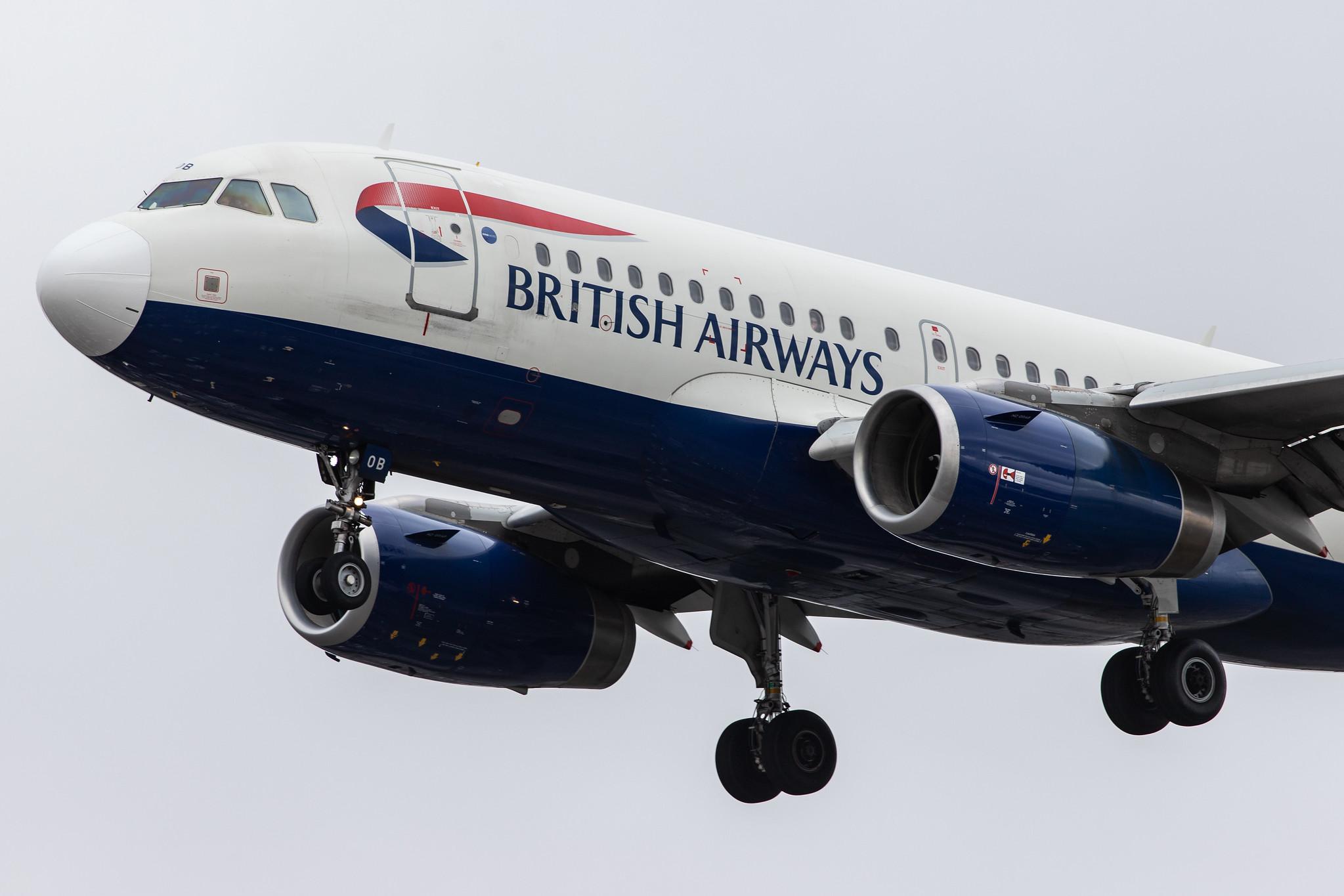 London Heathrow Airport: British Airways (BA / BAW) |  Airbus A319-131 A319 | G-EUOB | MSN 1529