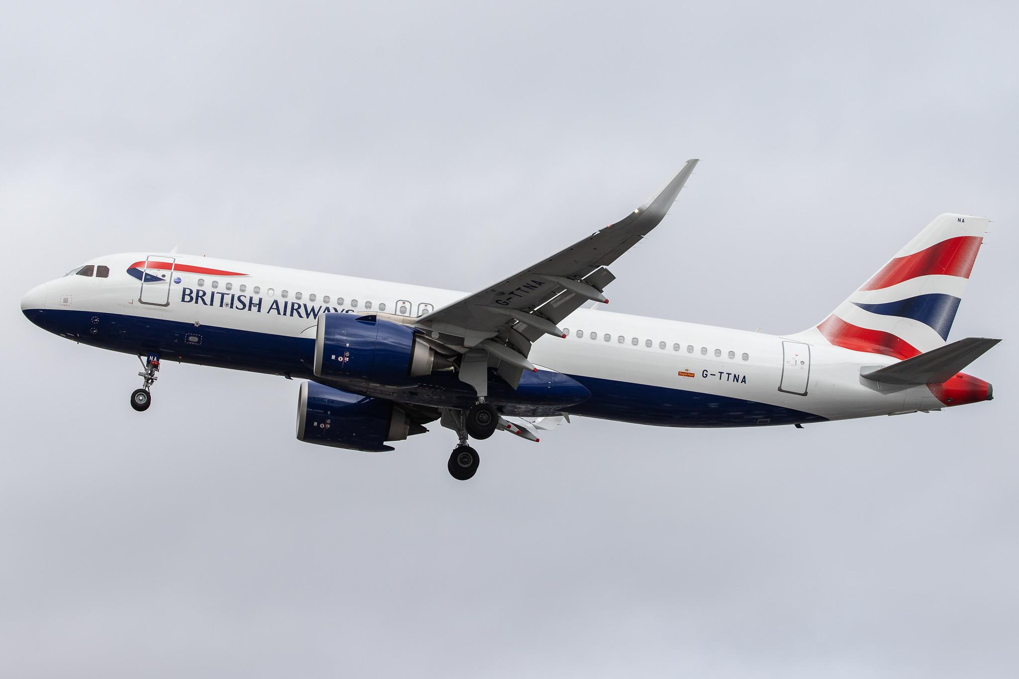 London Heathrow Airport: British Airways (BA / BAW) |  Airbus A320-251N A20N | G-TTNA | MSN 8108