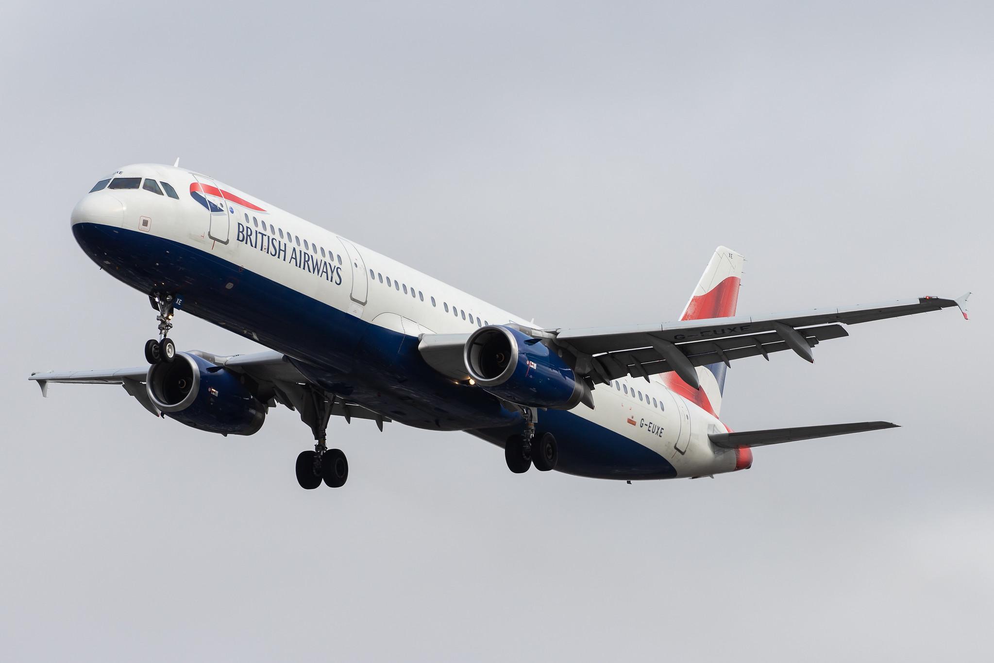London Heathrow Airport: British Airways (BA / BAW) |  Airbus A321-231 A321 | G-EUXE | MSN 2323
