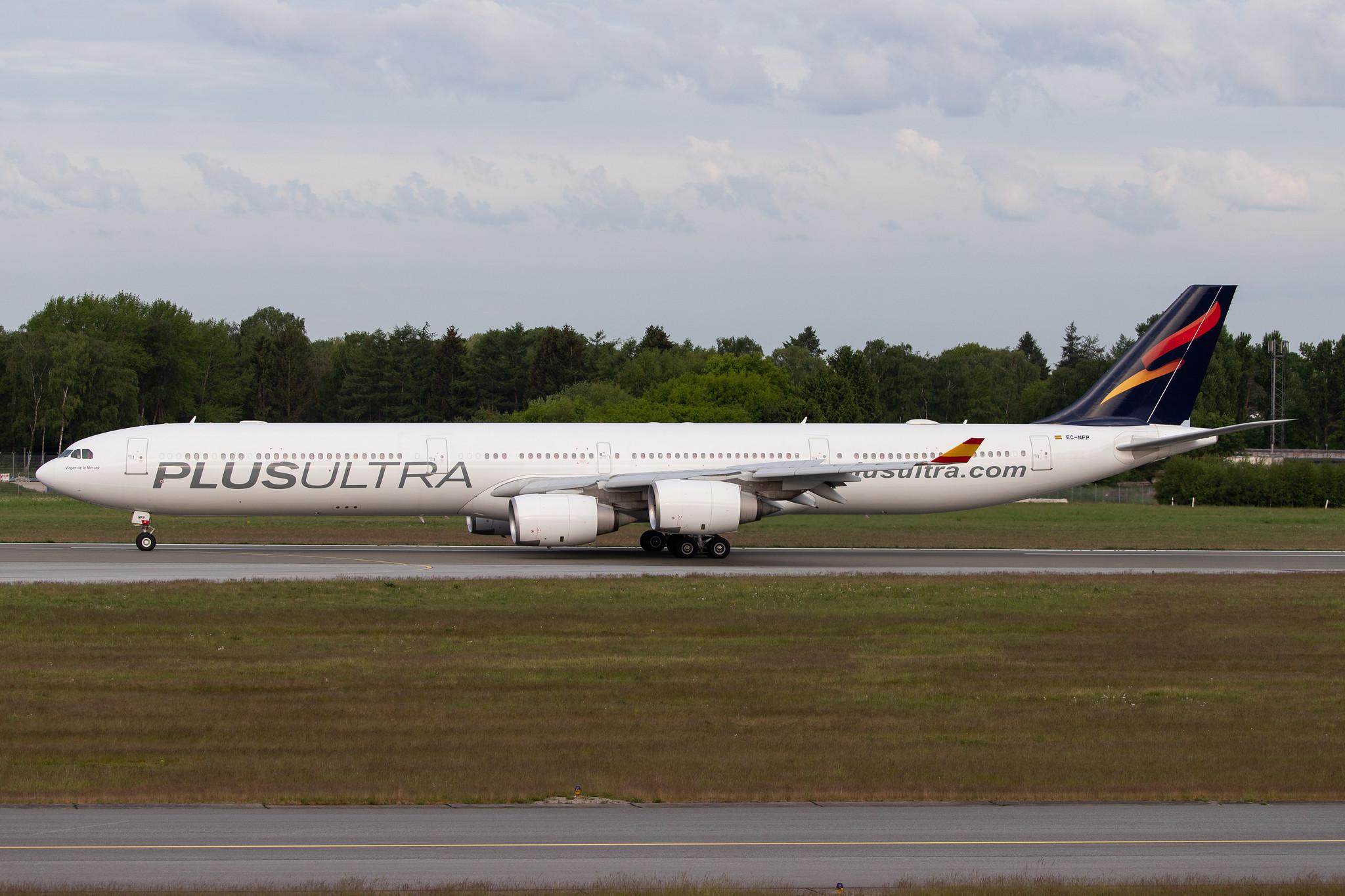 Hamburg Airport: Plus Ultra (PU / PUE) |  Airbus A340-642 A346 | EC-NFP | MSN 0933