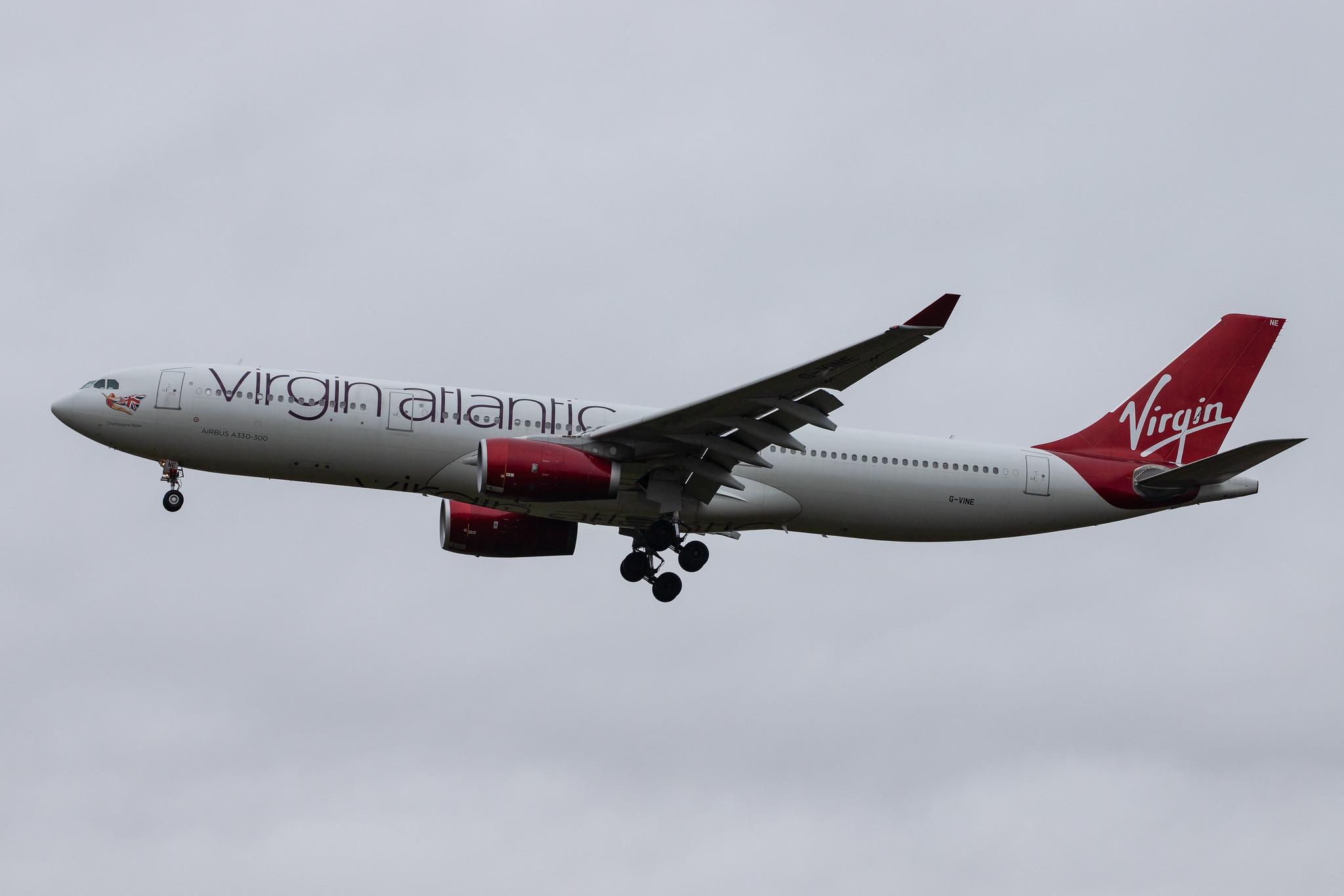 London Heathrow Airport: Virgin Atlantic (VS / VIR) |  Airbus A330-343 A333 | G-VINE | MSN 1231