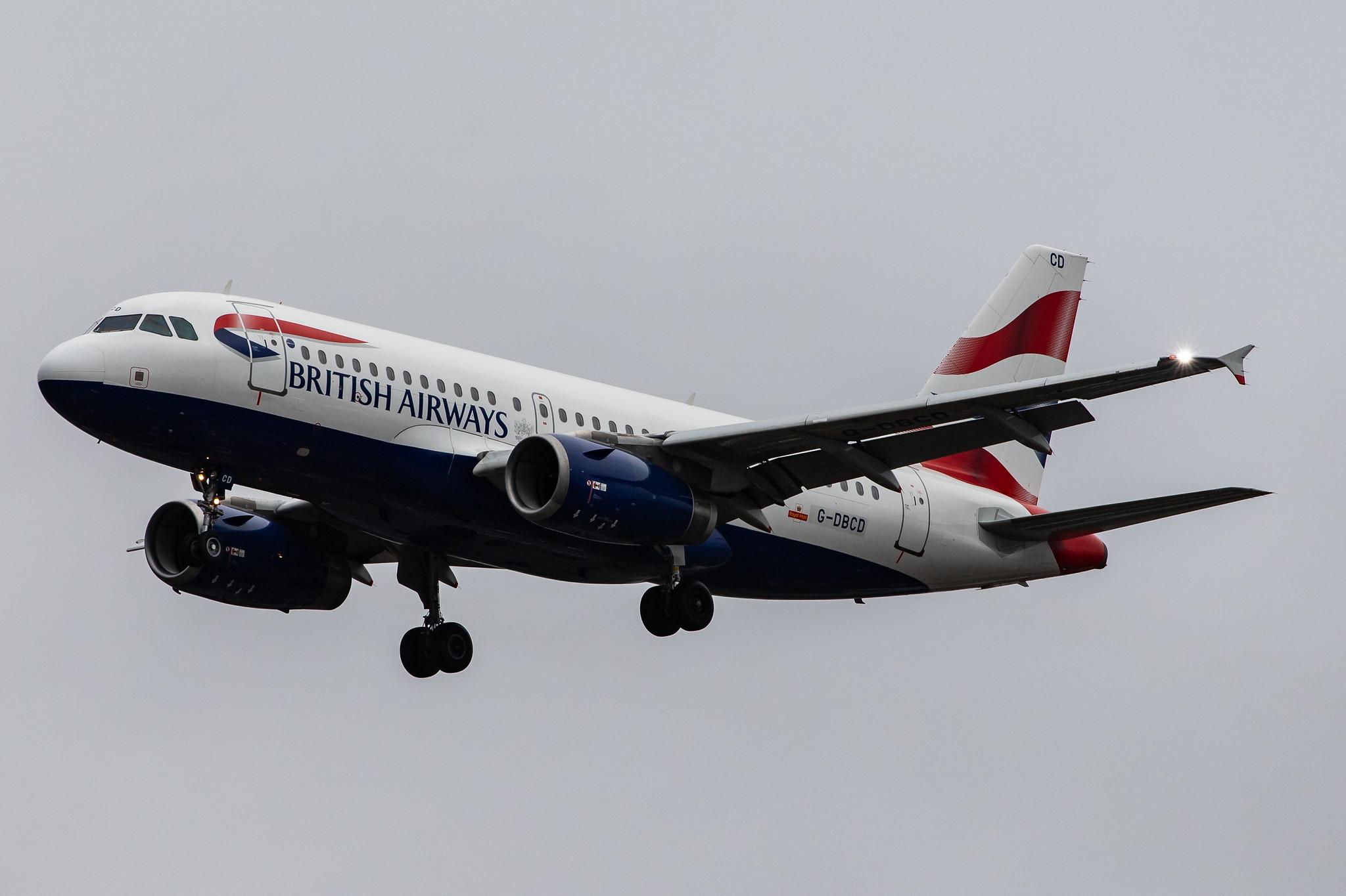 London Heathrow Airport: British Airways (BA / BAW) |  Airbus A319-131 A319 | G-DBCD | MSN 2389