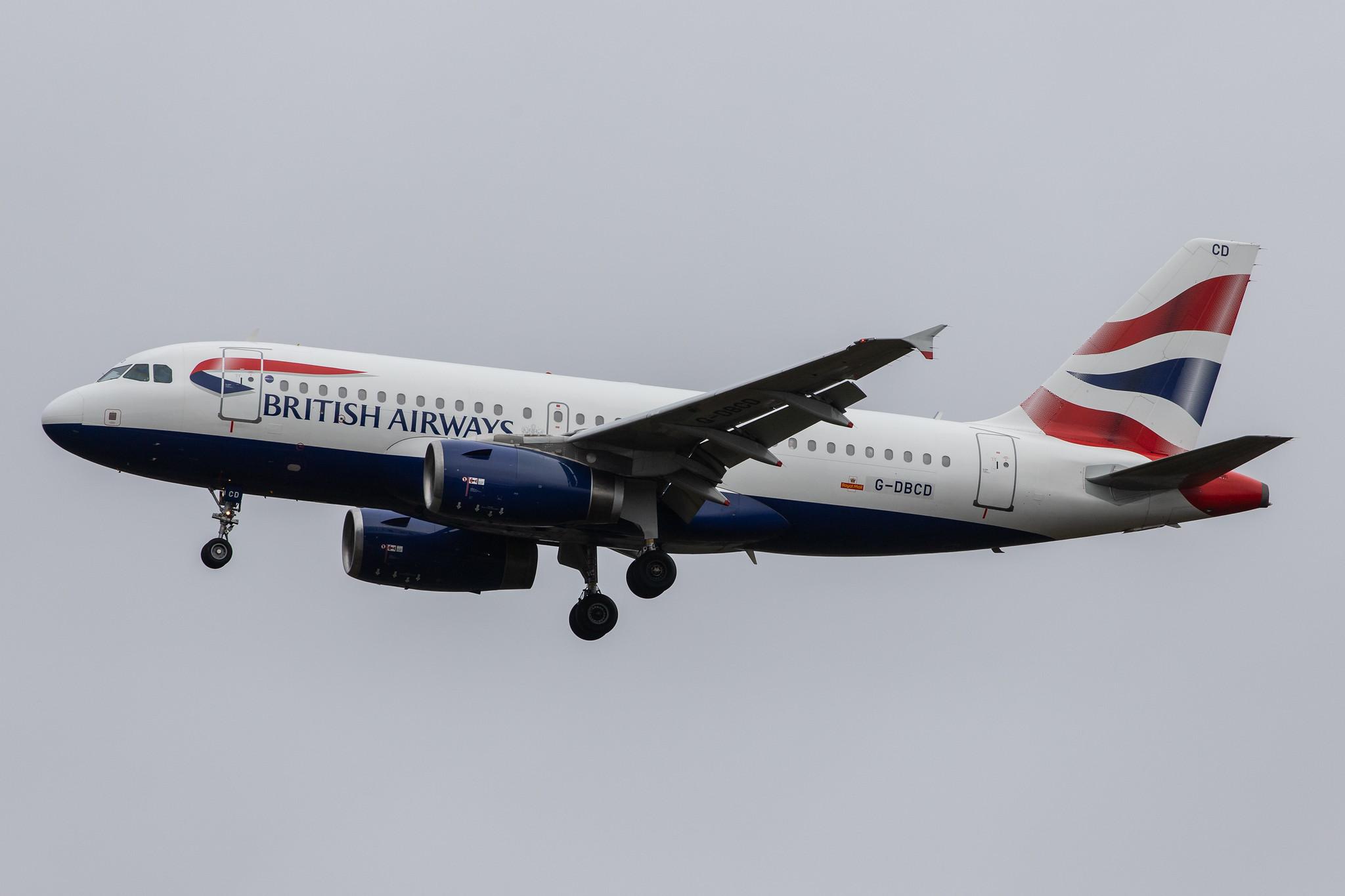 London Heathrow Airport: British Airways (BA / BAW) |  Airbus A319-131 A319 | G-DBCD | MSN 2389