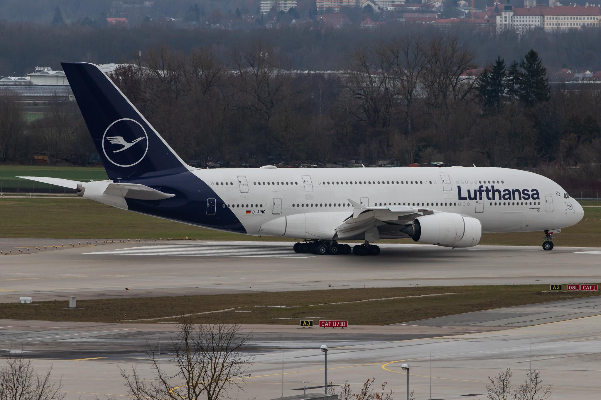Munich Airport: Lufthansa (LH / DLH) |  Airbus A380-841 A388 | D-AIMG | MSN 069