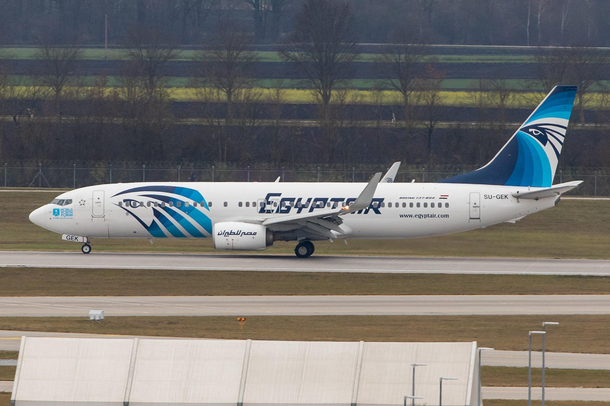 Munich Airport: EgyptAir (MS / MSR) |  Boeing 737-866 B738 | SU-GEK | MSN 63803
