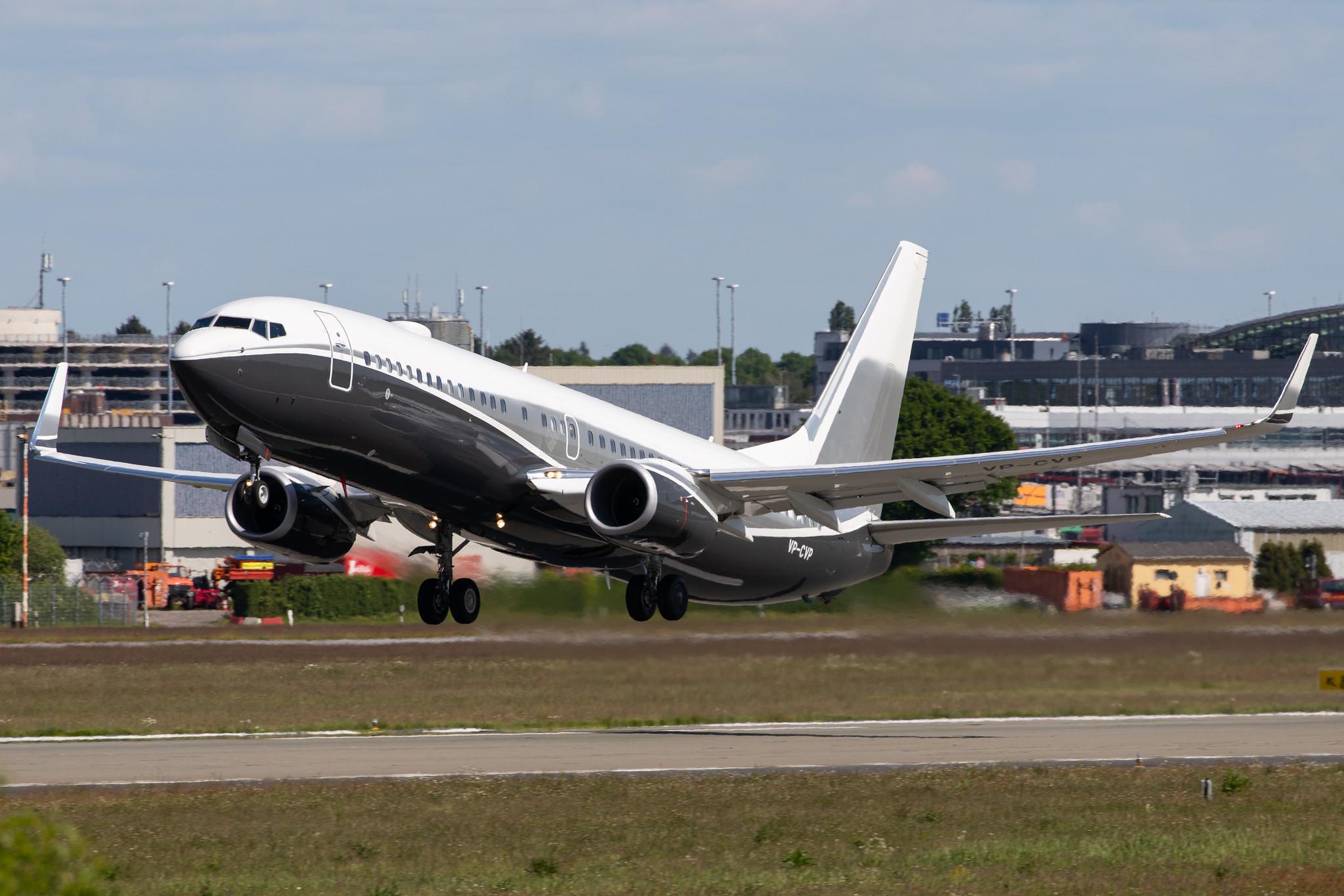 Hamburg Airport: Private Owner |  Boeing 737-8LX(BBJ2) B738 | VP-CVP | MSN 39899