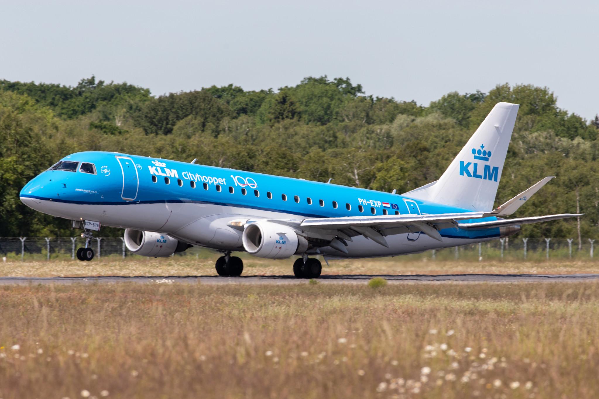 Hamburg Airport: KLM (KL / KLM) | Operator: KLM Cityhopper |  Embraer E175STD E75L | PH-EXP | MSN 17000678