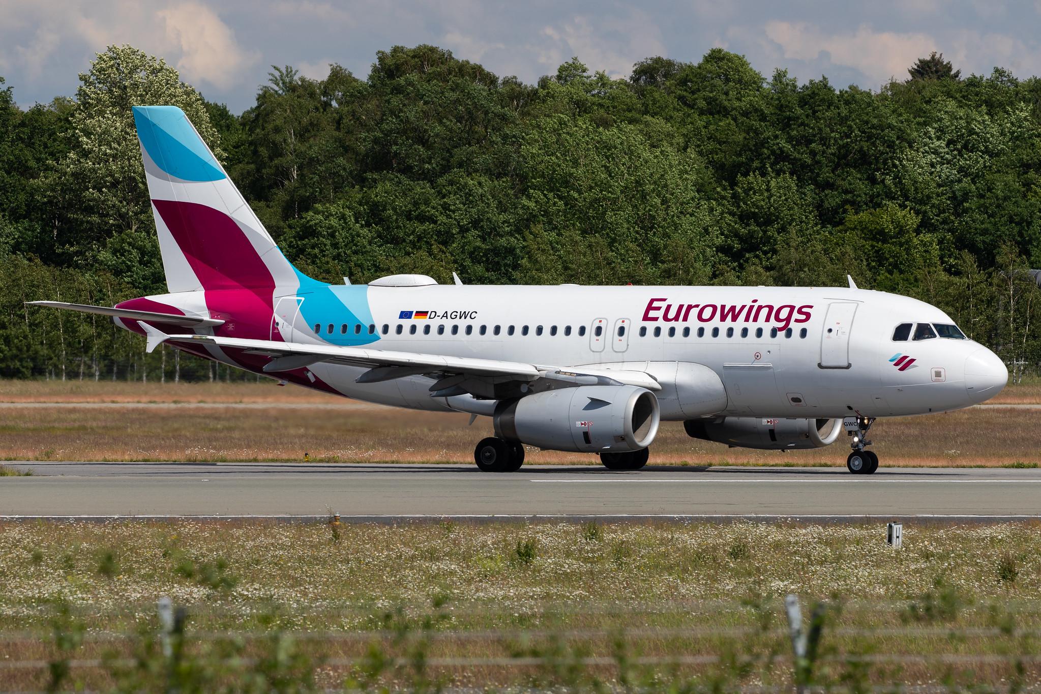 Hamburg Airport: Eurowings (EW / EWG) |  Airbus A319-132 A319 | D-AGWC | MSN 2976
