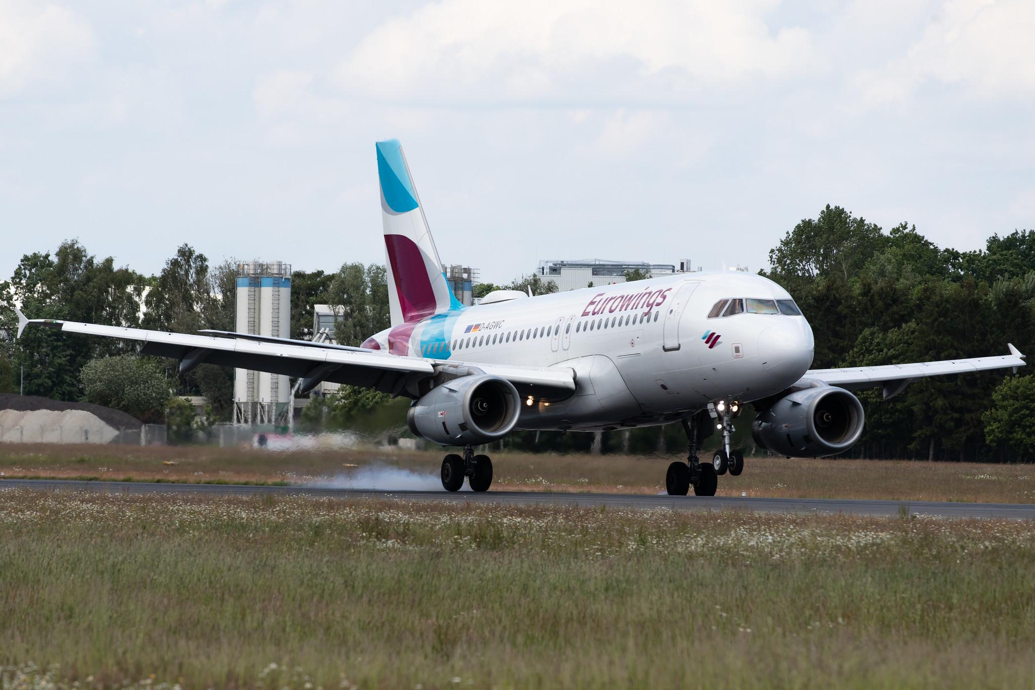Hamburg Airport: Eurowings (EW / EWG) |  Airbus A319-132 A319 | D-AGWC | MSN 2976