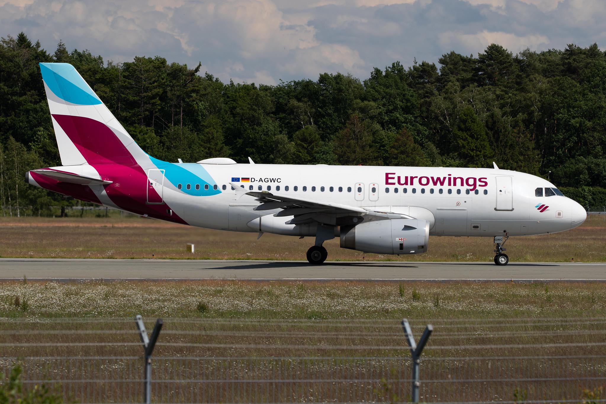 Hamburg Airport: Eurowings (EW / EWG) |  Airbus A319-132 A319 | D-AGWC | MSN 2976