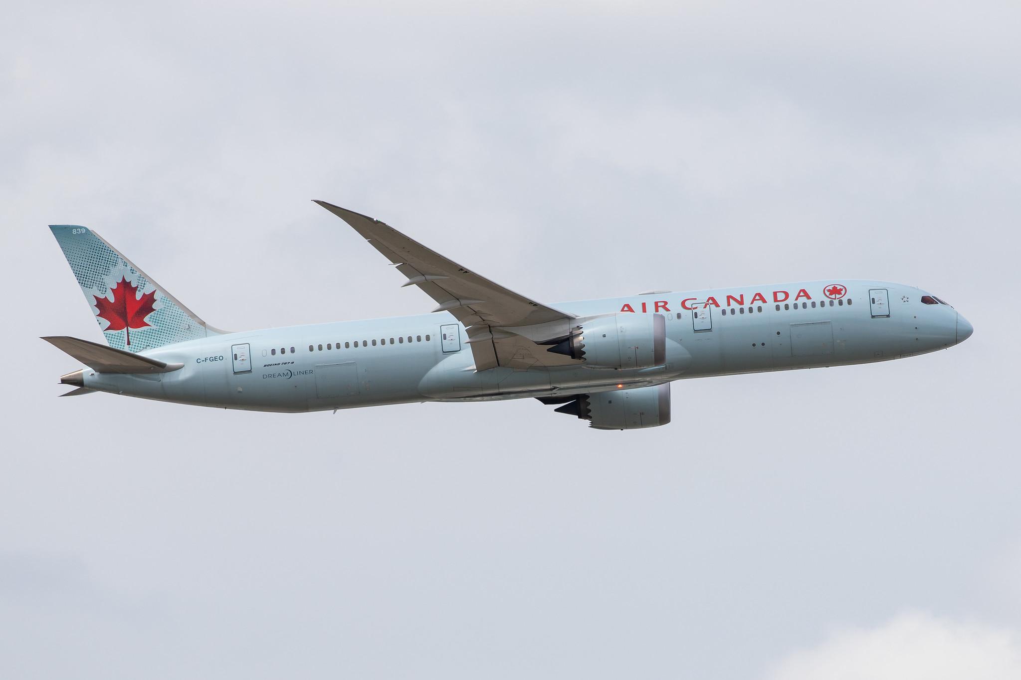 Frankfurt Airport: Air Canada (AC / ACA) |  Boeing 787-9 Dreamliner B789 | C-FGEO | MSN 37180