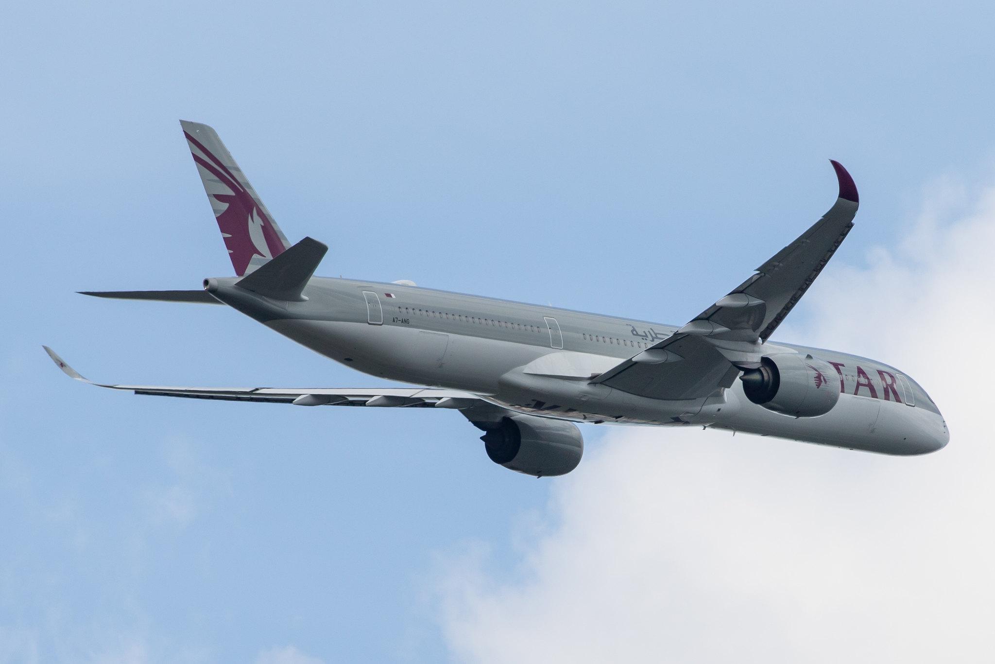 Frankfurt Airport: Qatar Airways (QR / QTR) |  Airbus A350-1041 A35K | A7-ANG | MSN 215