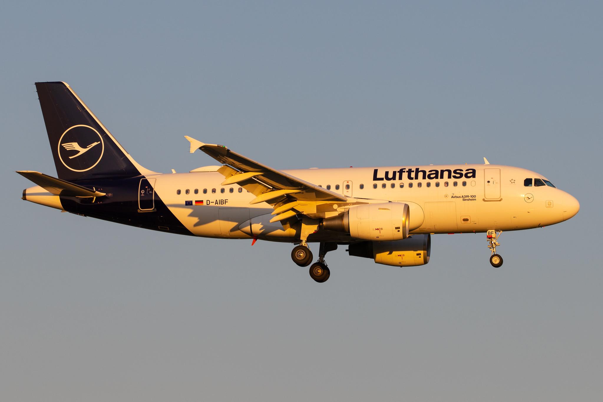 Hamburg Airport: Lufthansa (LH / DLH) |  Airbus A319-112 A319 | D-AIBF | MSN 4796