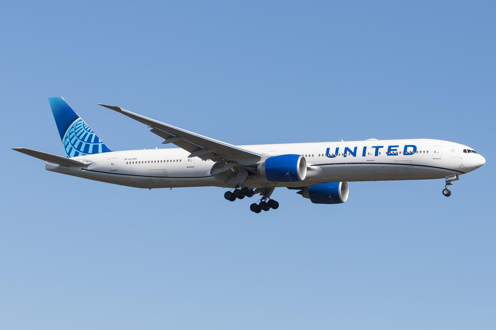 Frankfurt Airport: United Airlines (UA / UAL) |  Boeing 777-300(ER) B77W | N2749U | MSN 66589