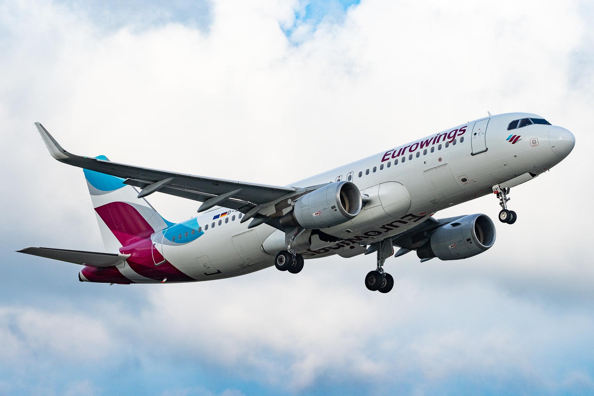 Hamburg Airport: Eurowings (EW / EWG) |  Airbus A320-214 A320 | D-AEWF | MSN 7087