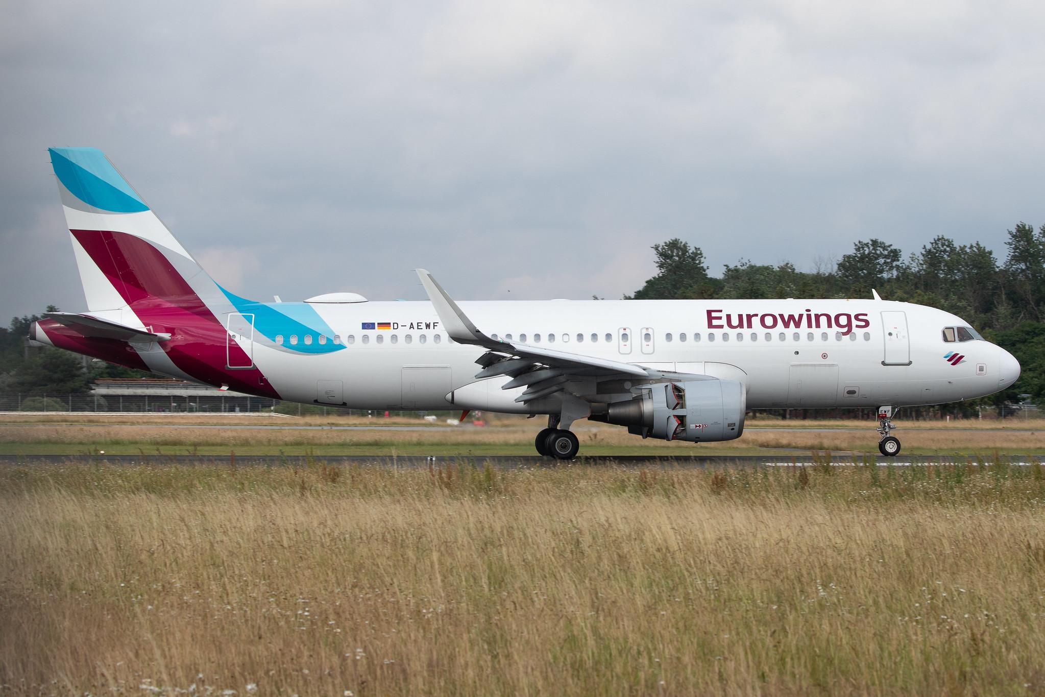 Hamburg Airport: Eurowings (EW / EWG) |  Airbus A320-214 A320 | D-AEWF | MSN 7087