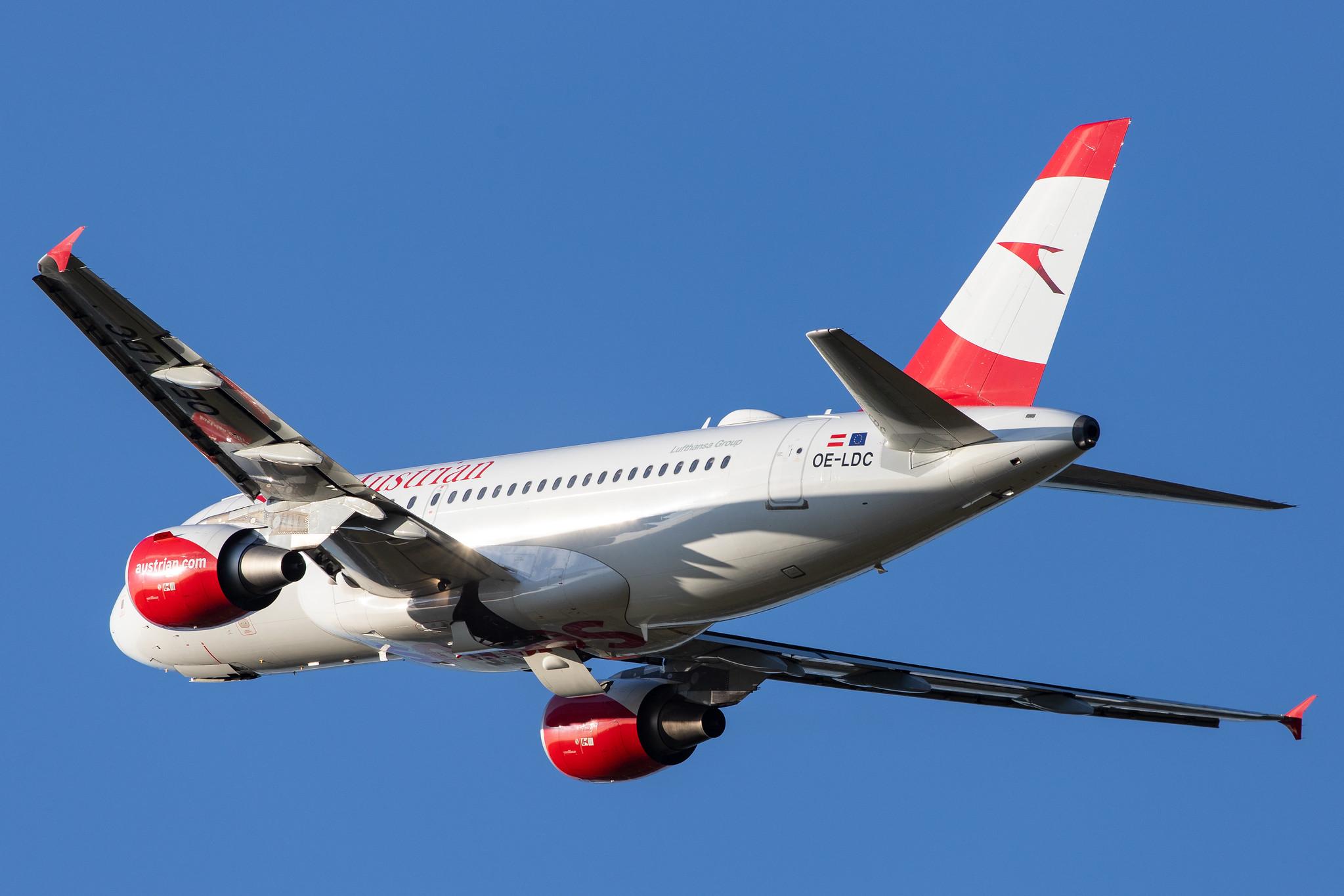 Hamburg Airport: Austrian Airlines (OS / AUA) |  Airbus A319-112 A319 | OE-LDC | MSN 2262