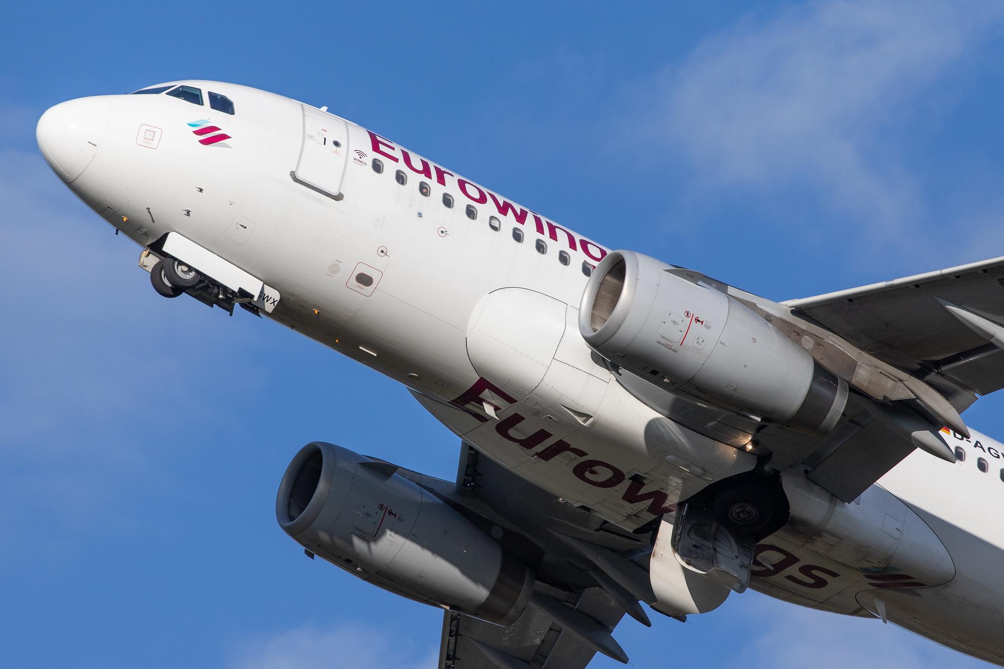 Hamburg Airport: Eurowings (EW / EWG) |  Airbus A319-132 A319 | D-AGWX | MSN 5569