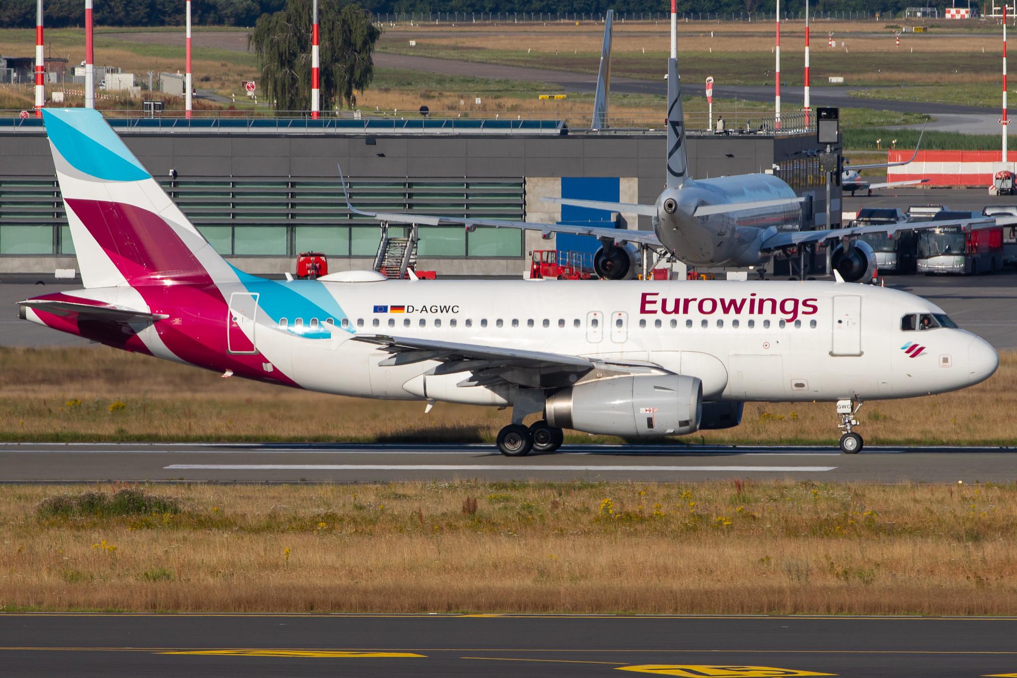 Hamburg Airport: Eurowings (EW / EWG) |  Airbus A319-132 A319 | D-AGWC | MSN 2976