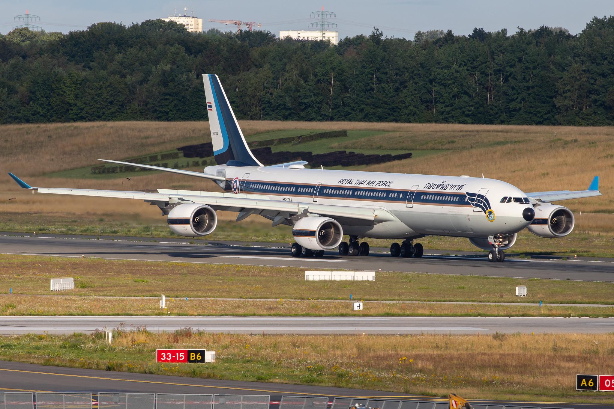 Hamburg Airport: Royal Thai Air Force |  Airbus A340-541 A345 | HS-TYV | MSN 0698
