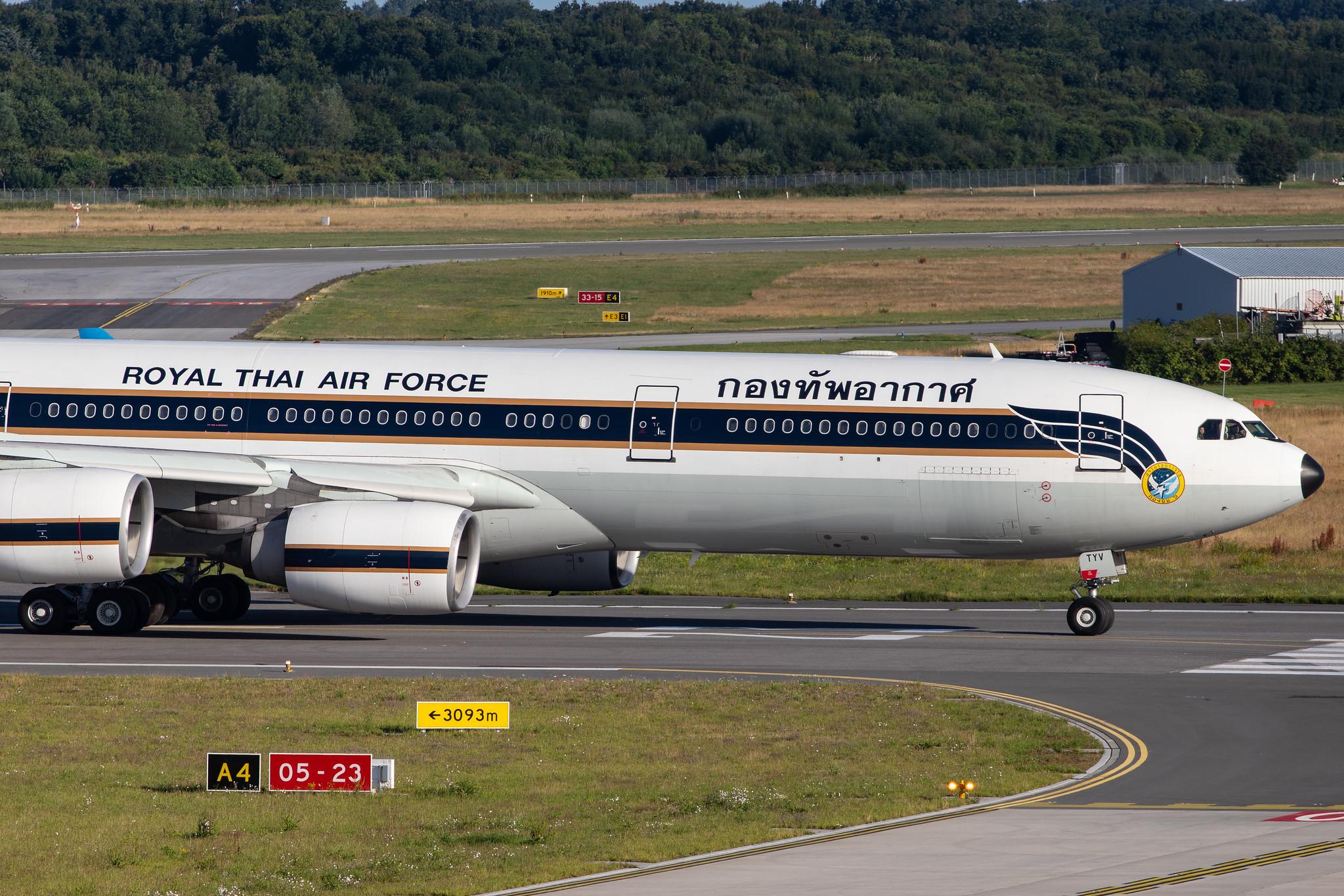 Hamburg Airport: Royal Thai Air Force |  Airbus A340-541 A345 | HS-TYV | MSN 0698