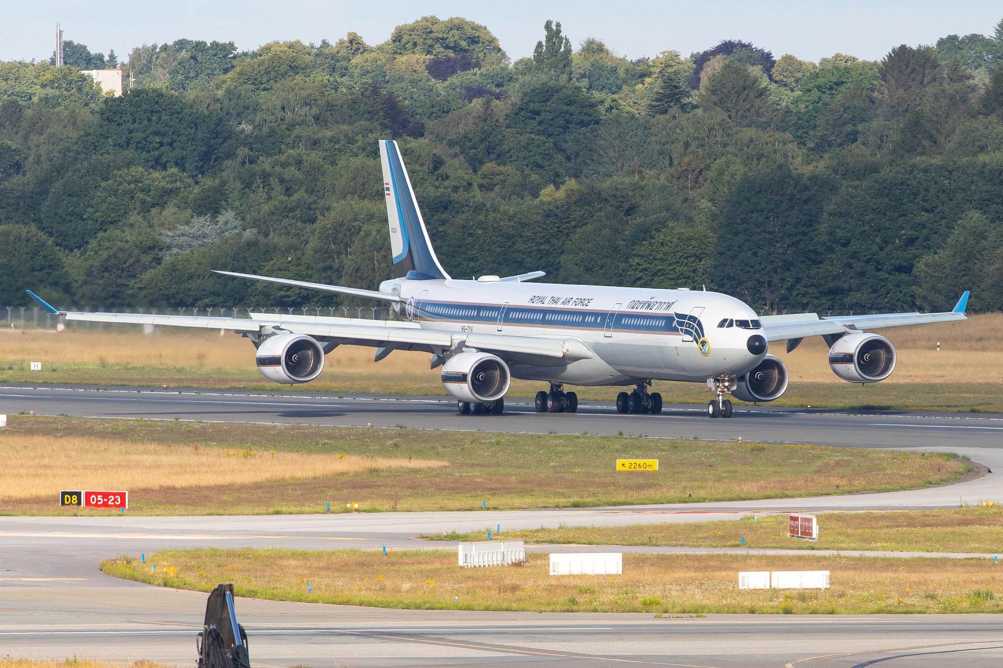Hamburg Airport: Royal Thai Air Force |  Airbus A340-541 A345 | HS-TYV | MSN 0698