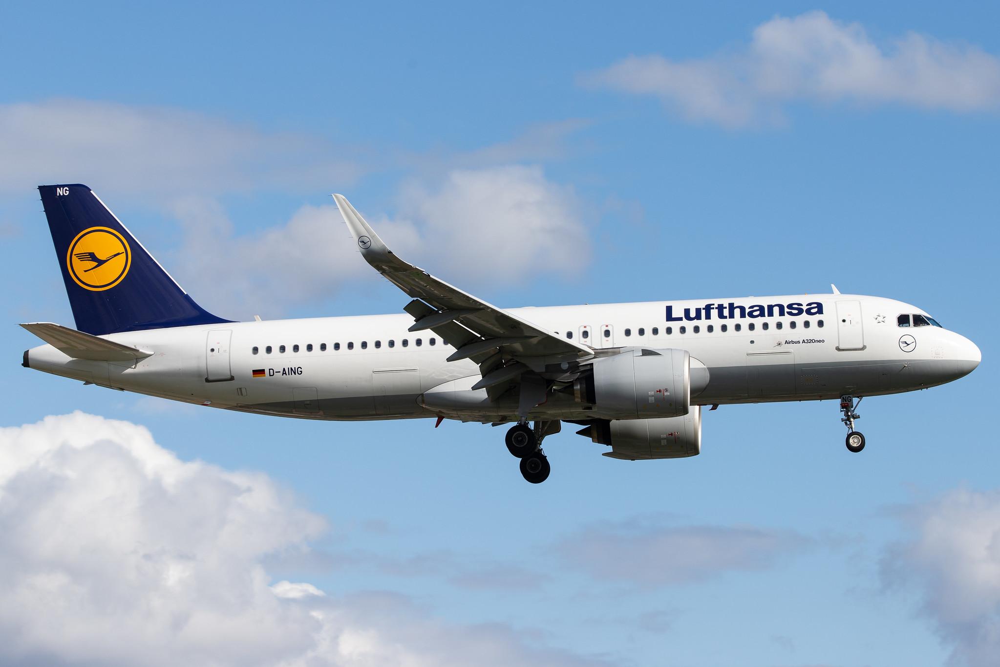 Hamburg Airport: Lufthansa (LH / DLH) |  Airbus A320-271N A20N | D-AING | MSN 7588