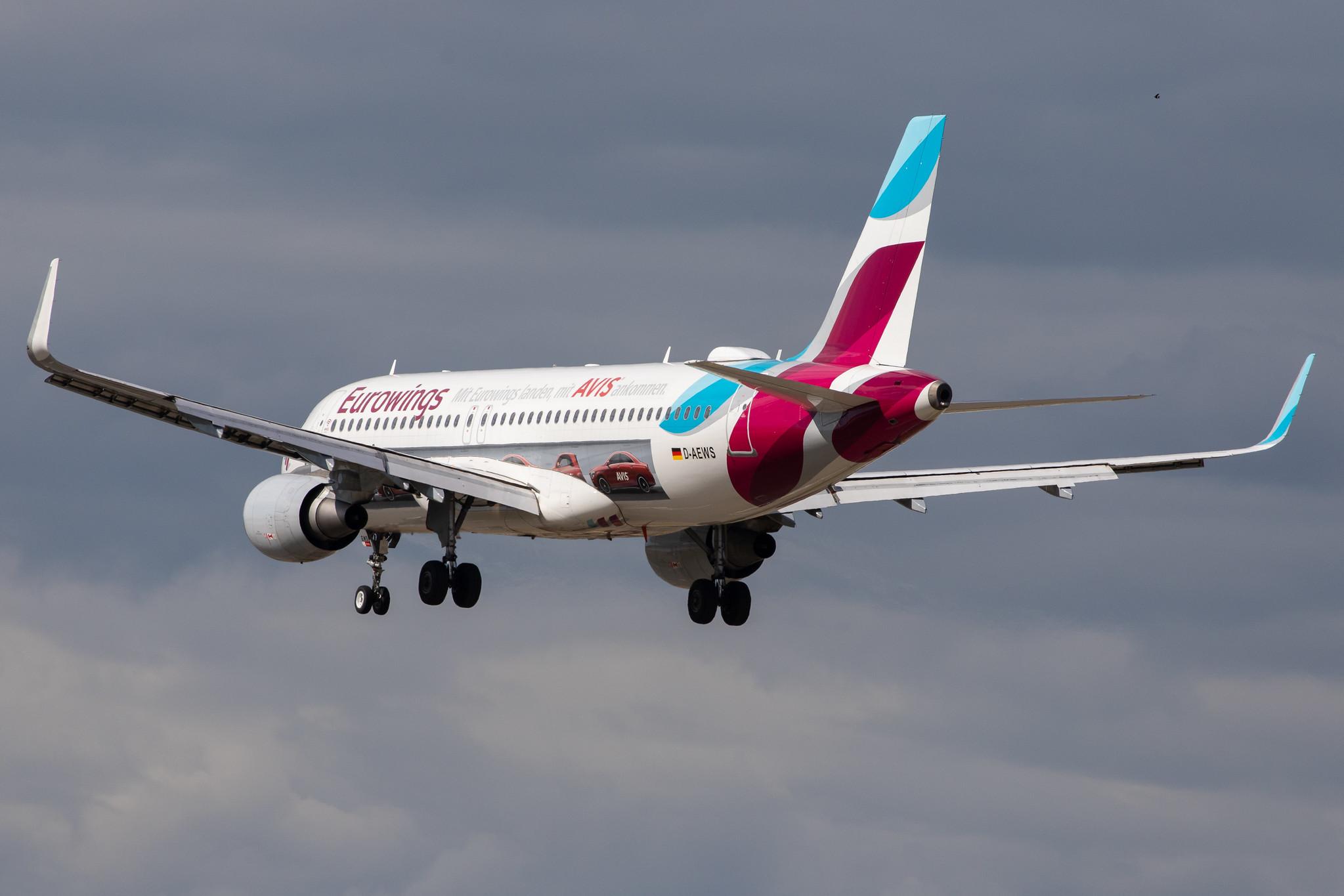 Hamburg Airport: Eurowings (EW / EWG) |  Livery: AVIS Livery |  Airbus A320-214 A320 | D-AEWS | MSN 7439