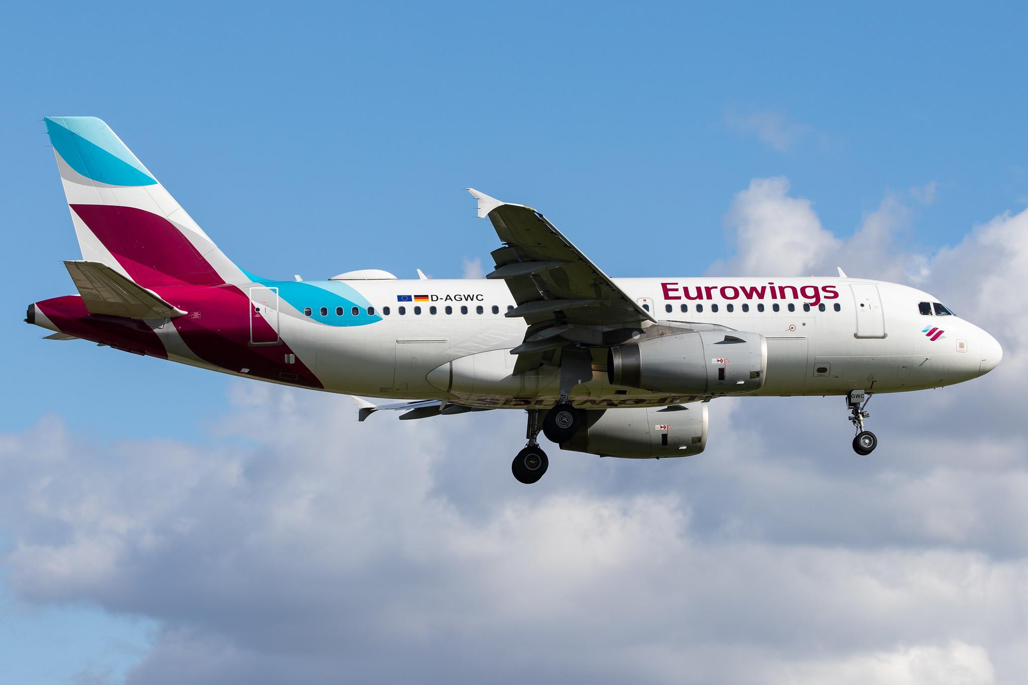 Hamburg Airport: Eurowings (EW / EWG) |  Airbus A319-132 A319 | D-AGWC | MSN 2976