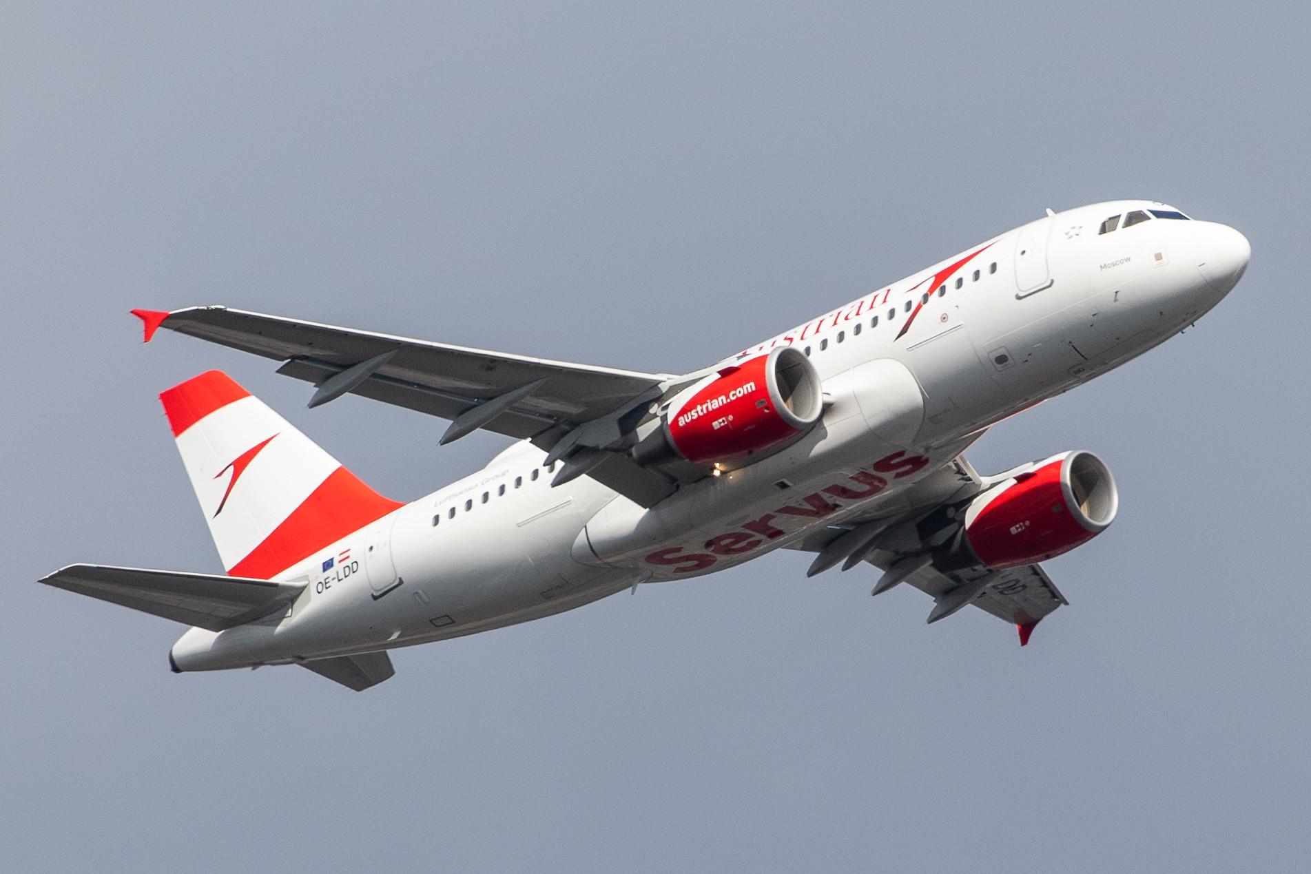 Frankfurt Airport: Austrian Airlines (OS / AUA) |  Airbus A319-112 A319 | OE-LDD | MSN 2416