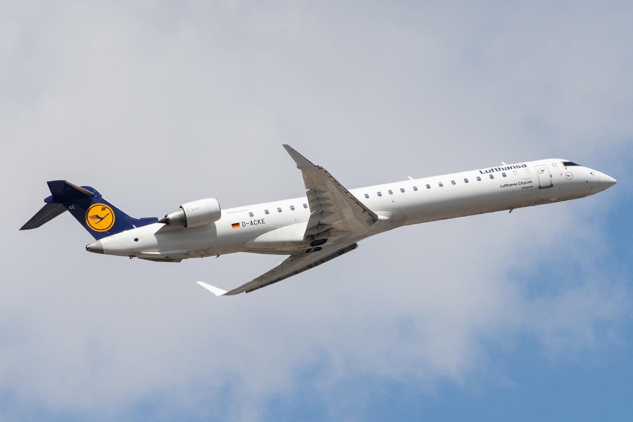 Frankfurt Airport: Lufthansa (LH / DLH) | Operator: Lufthansa CityLine |  Mitsubishi CRJ-900LR CRJ9 | D-ACKE | MSN 15081