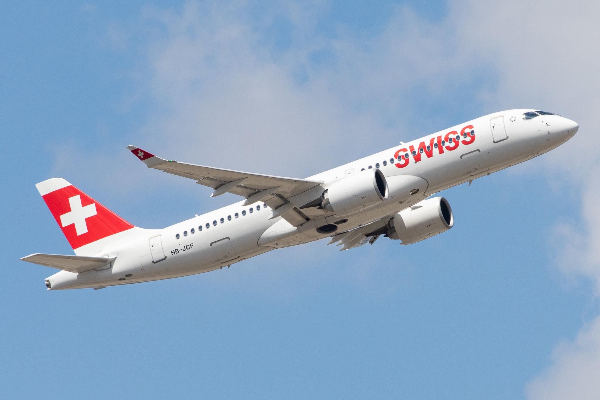Frankfurt Airport: Swiss (LX / SWR) |  Airbus A220-300 BCS3 | HB-JCF | MSN 55015
