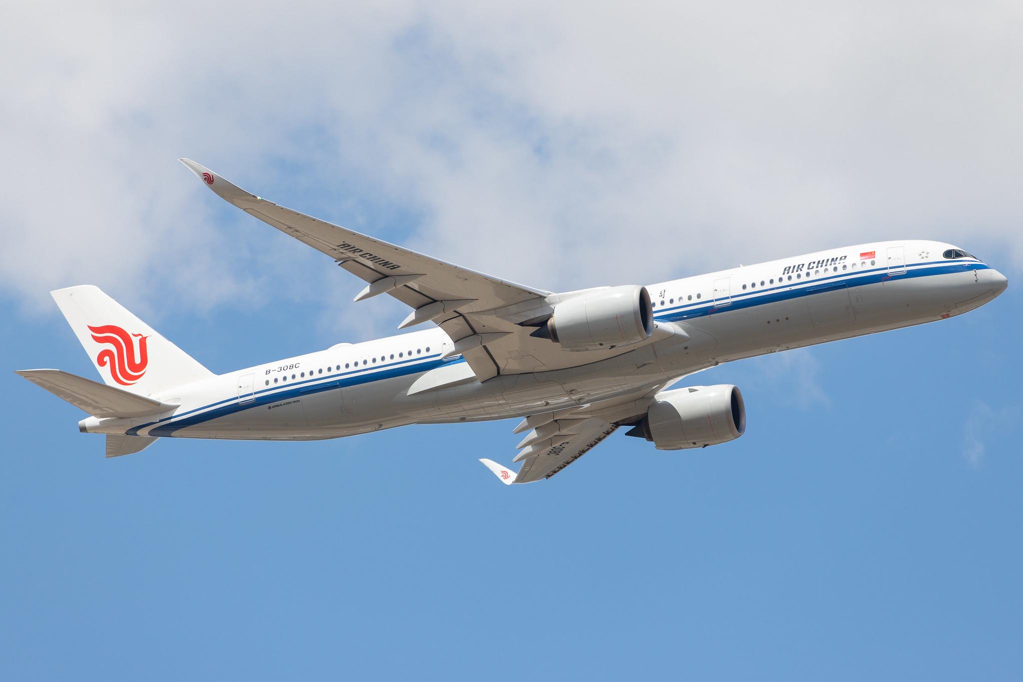Frankfurt Airport: Air China (CA / CCA) |  Airbus A350-941 A359 | B-308C | MSN 295